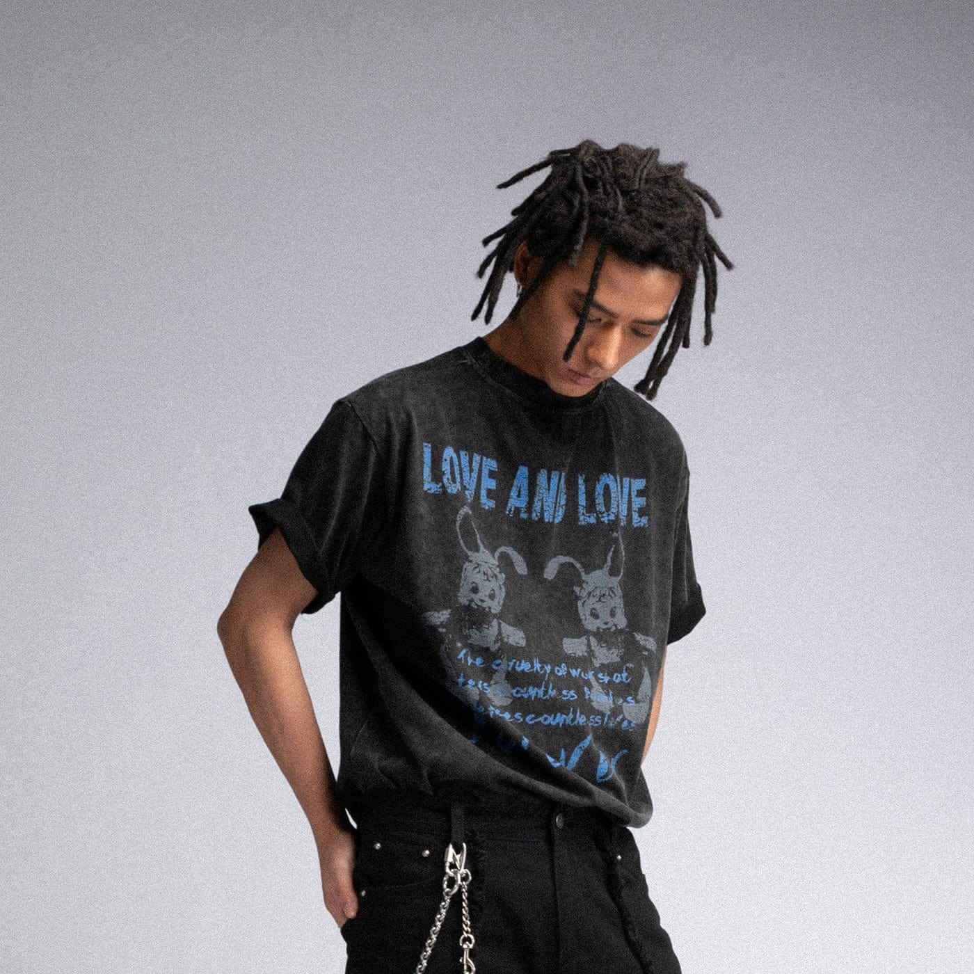 FIVEKOH Love And Love Washed T-Shirt