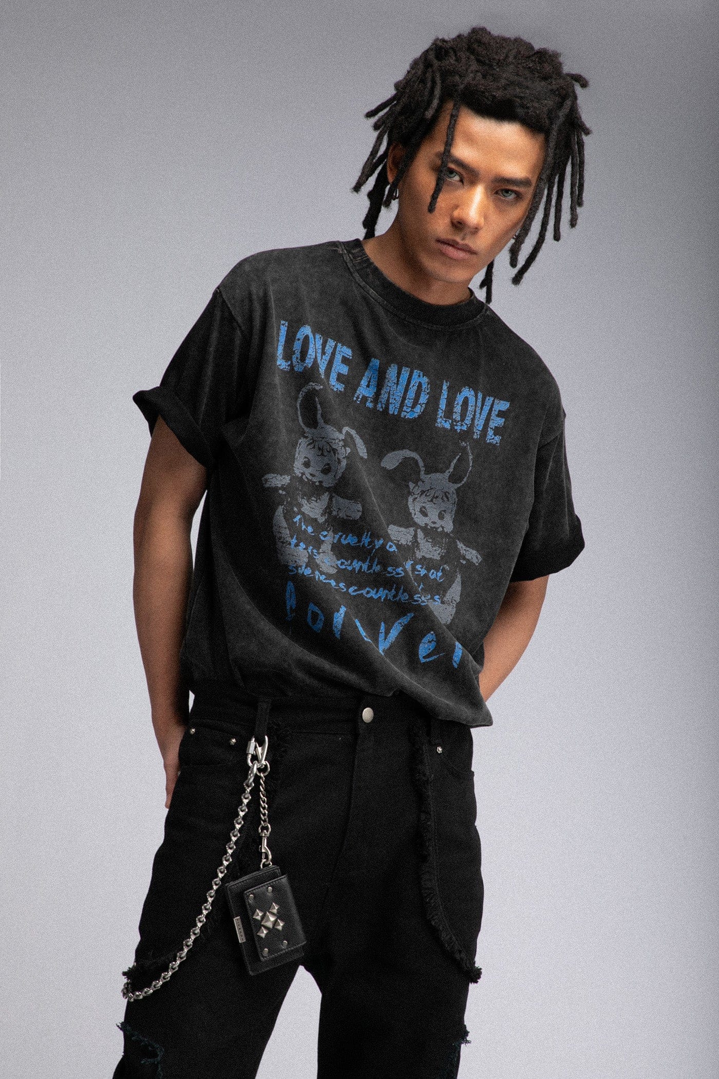 FIVEKOH Love And Love Washed T-Shirt