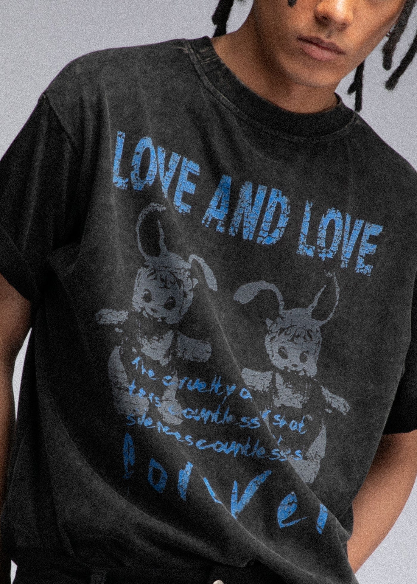 FIVEKOH Love And Love Washed T-Shirt