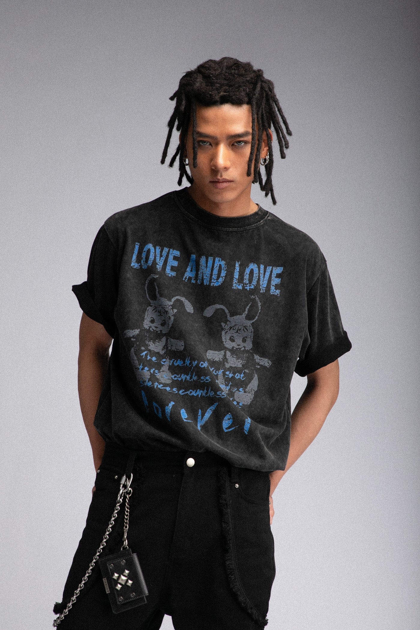 FIVEKOH Love And Love Washed T-Shirt