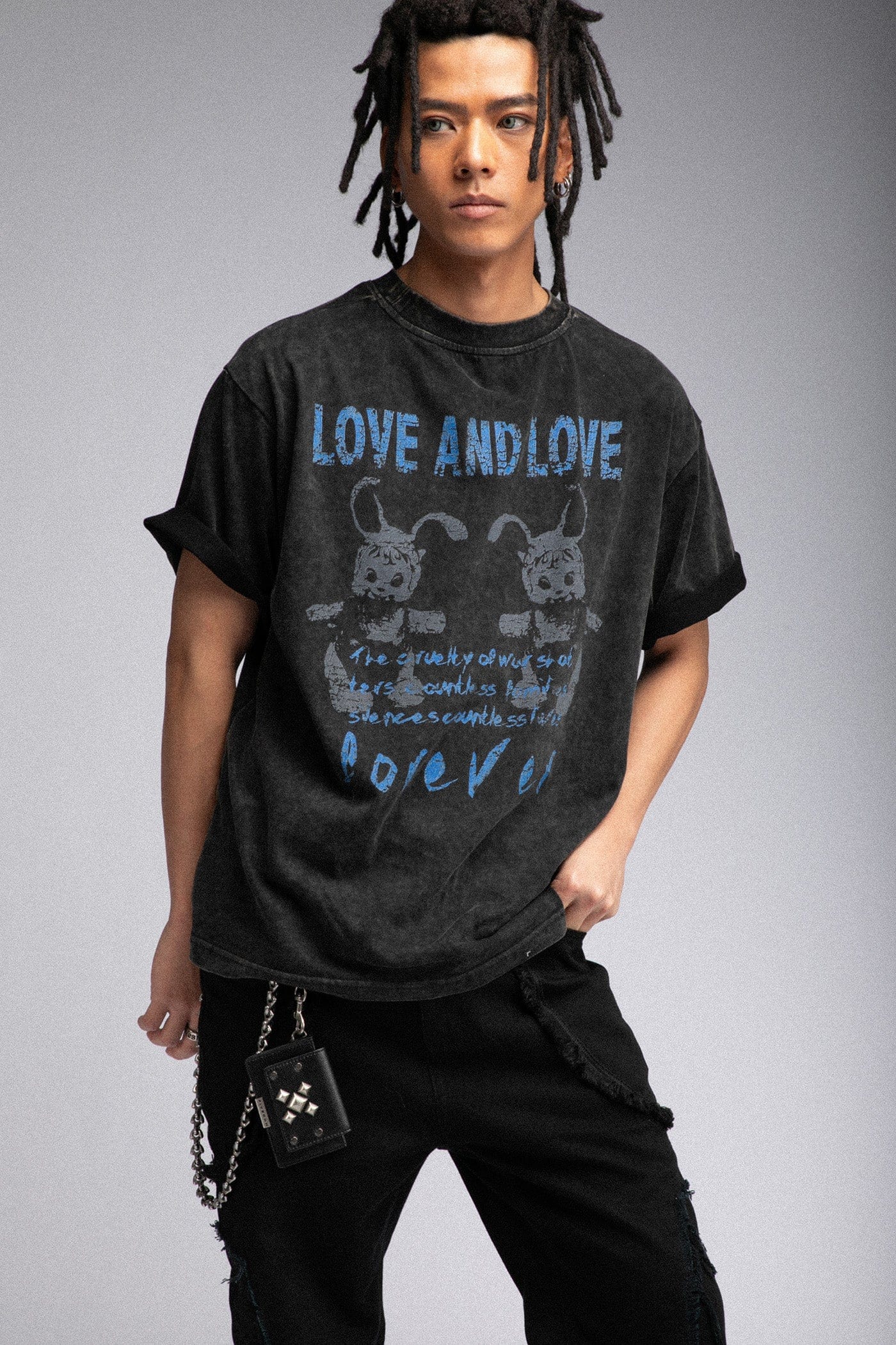 FIVEKOH Love And Love Washed T-Shirt