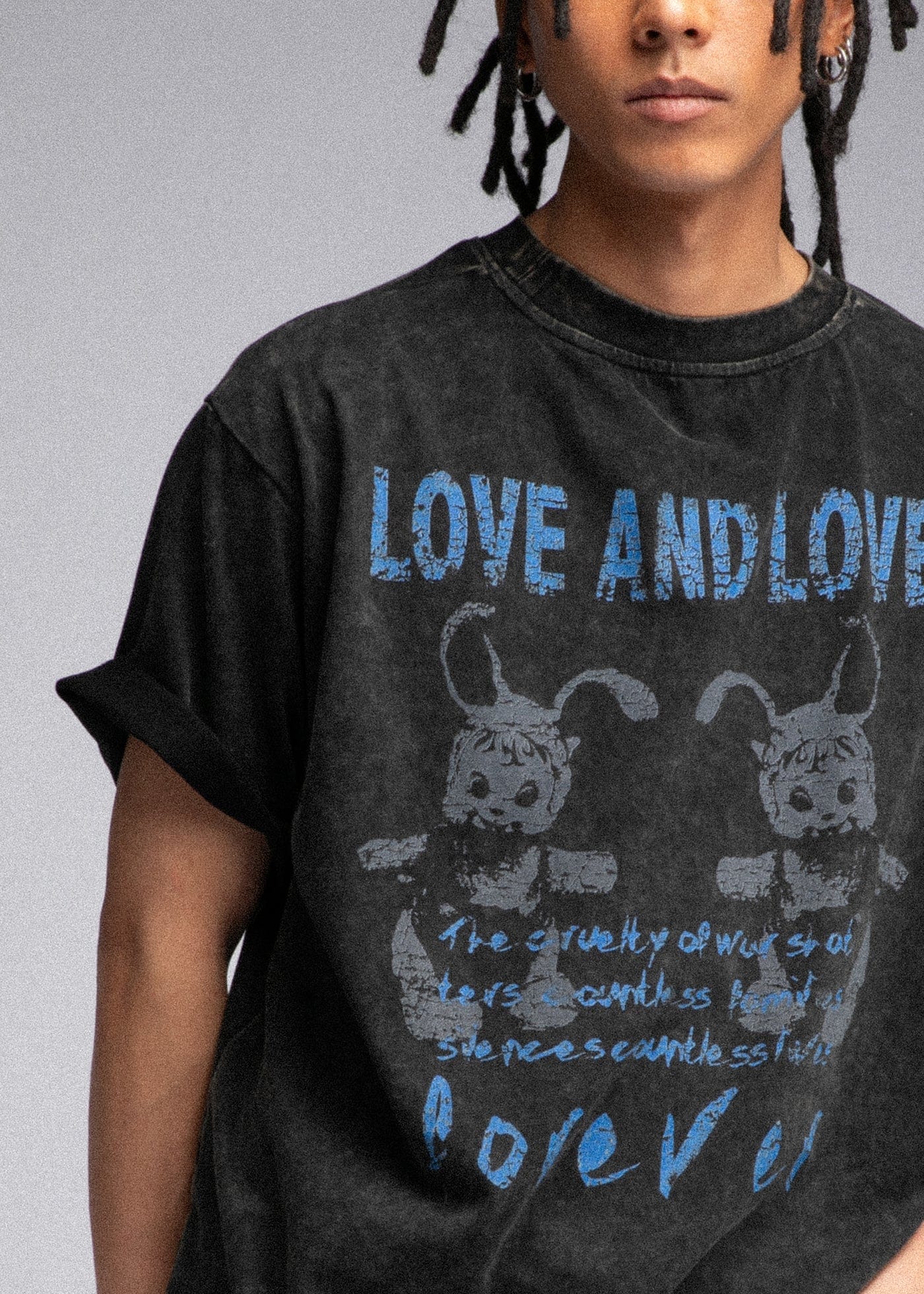 FIVEKOH Love And Love Washed T-Shirt