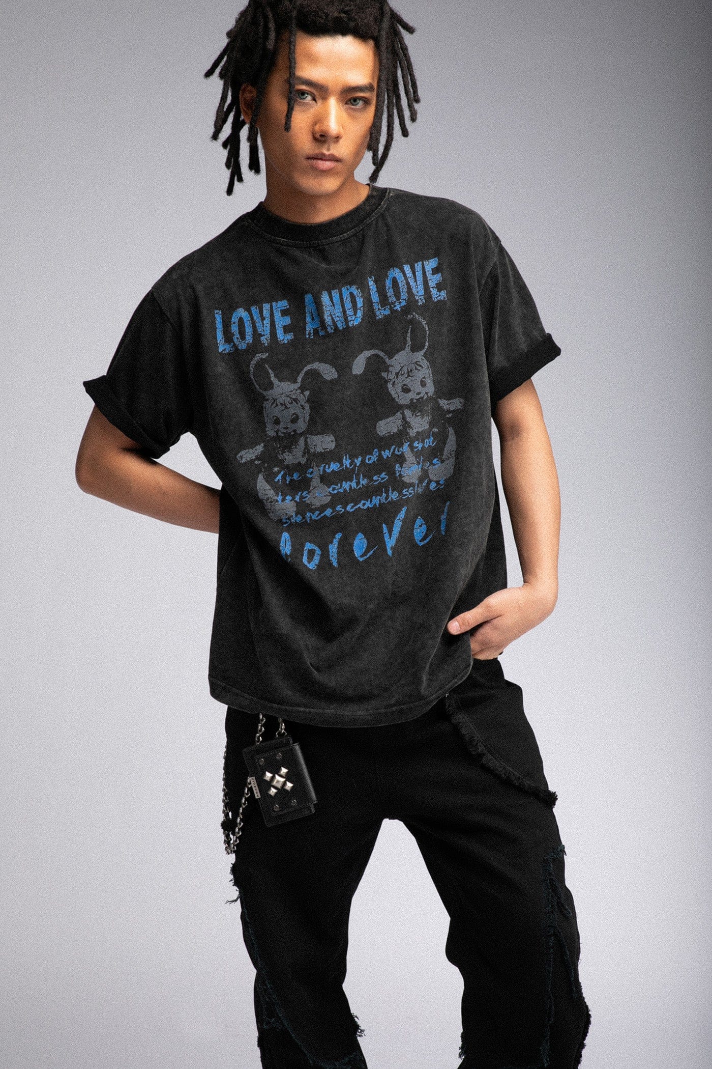 FIVEKOH Love And Love Washed T-Shirt