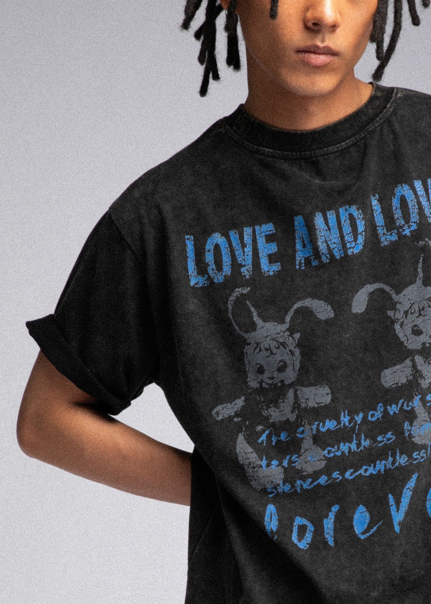 FIVEKOH Love And Love Washed T-Shirt