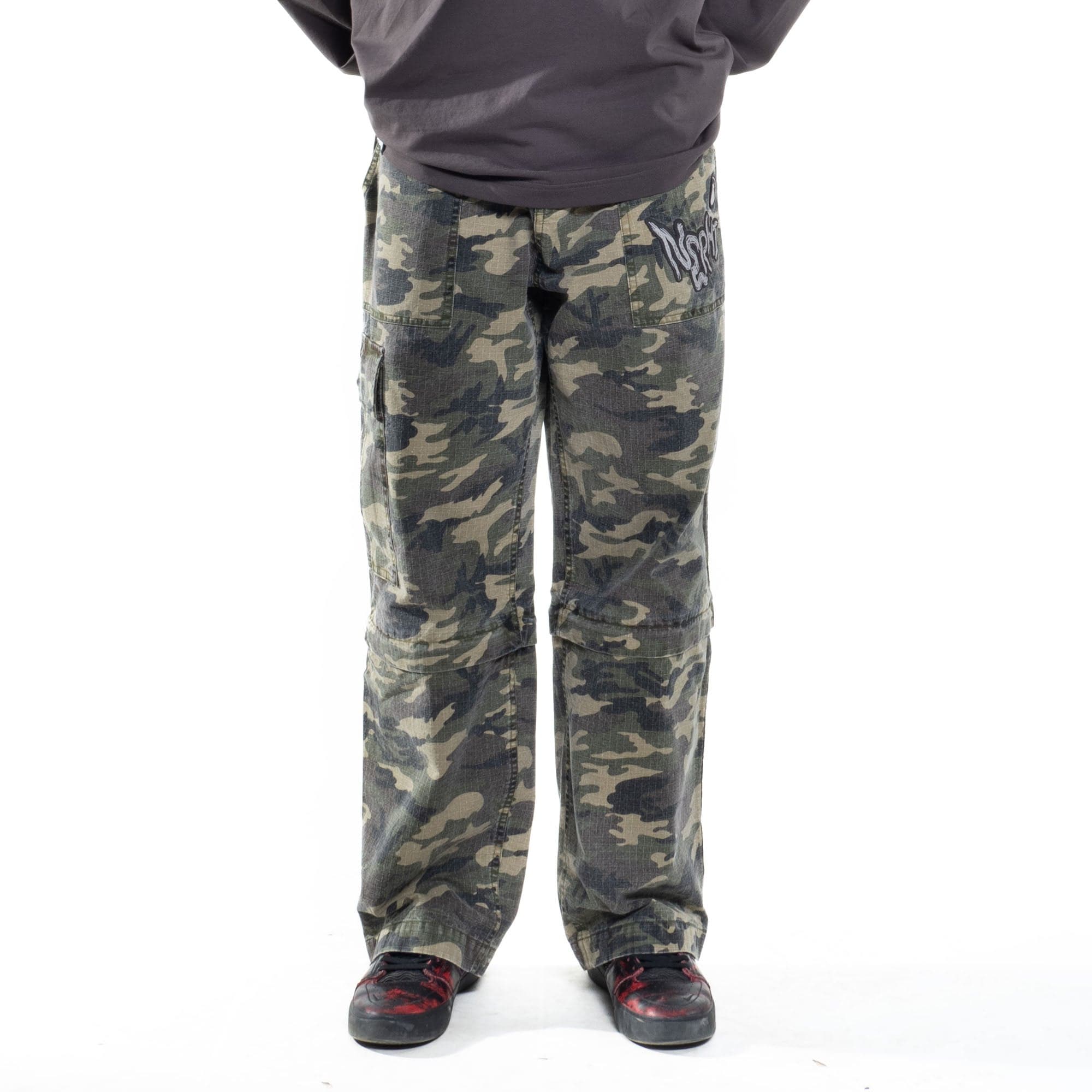 NERHI Detachable Camo Cargo Pants, premium urban and streetwear designers apparel on PROJECTISR.com, NERHI