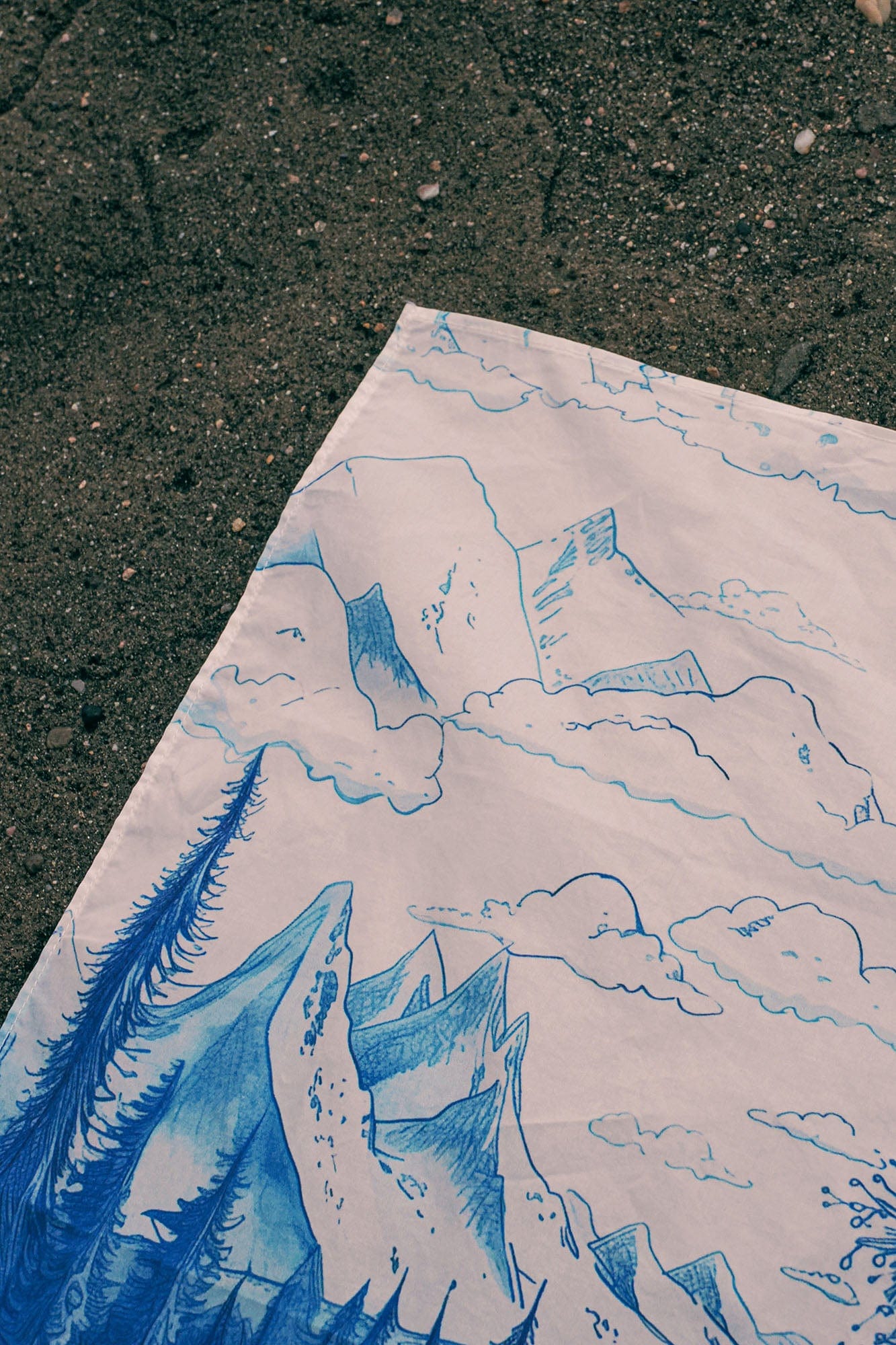 NERHI Meditating Yeti Scenic Graphic Bandana
