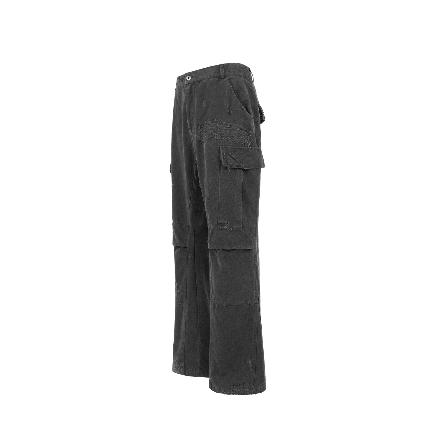 UNDERWATER Distressed Flare Pants, premium urban and streetwear designers apparel on PROJECTISR.com, UNDERWATER