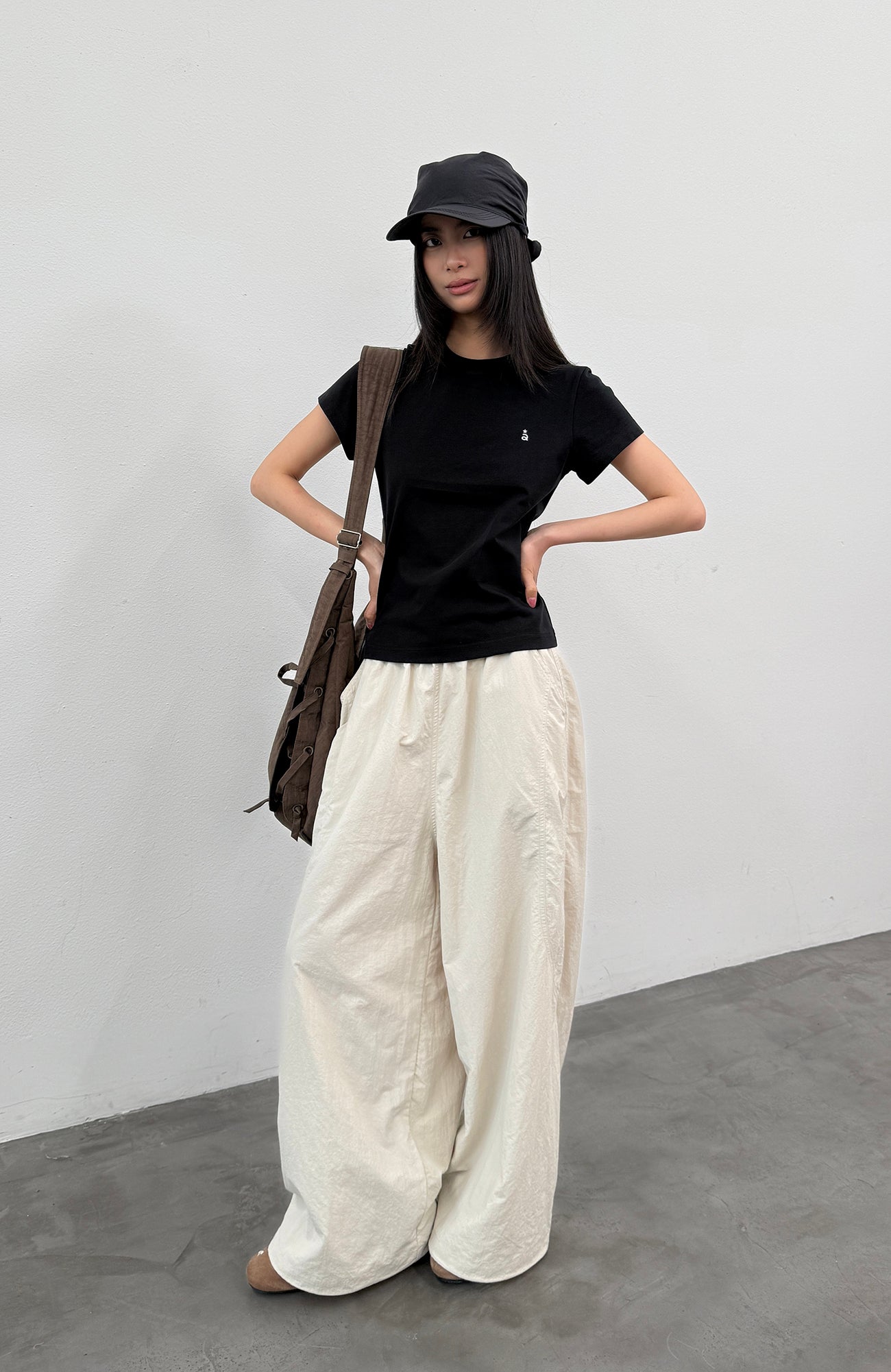 ROARINGWILD A ARCH Quick-Dry Wide-Leg Parachute Pants