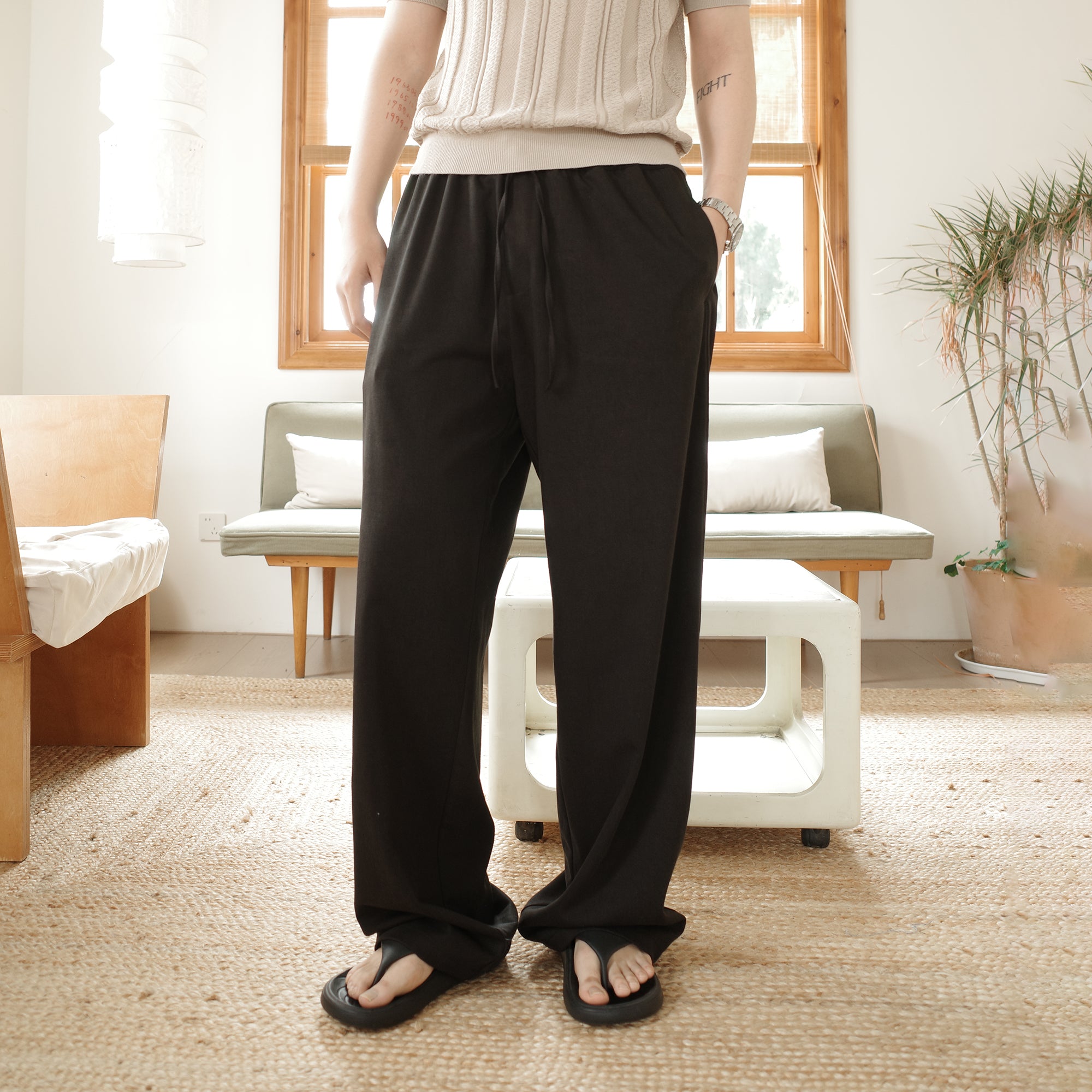 KREATE Acetate Wide-Leg Trousers, premium urban and streetwear designers apparel on PROJECTISR.com, KREATE