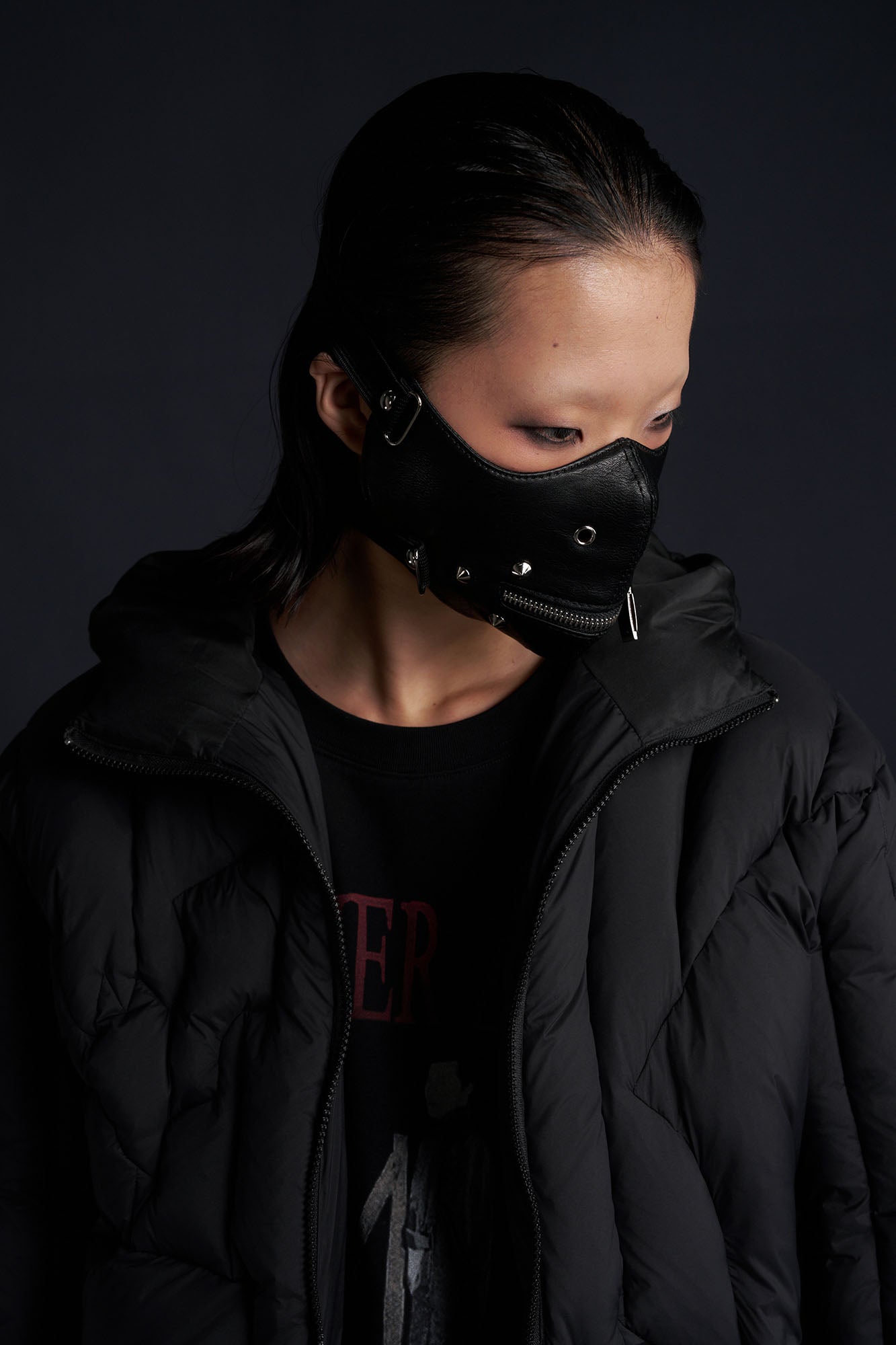 RECOVER ZONE Bat-Quilted Hooded Down Puffer Jacket, premium urban and streetwear designers apparel on PROJECTISR.com, RECOVER ZONE