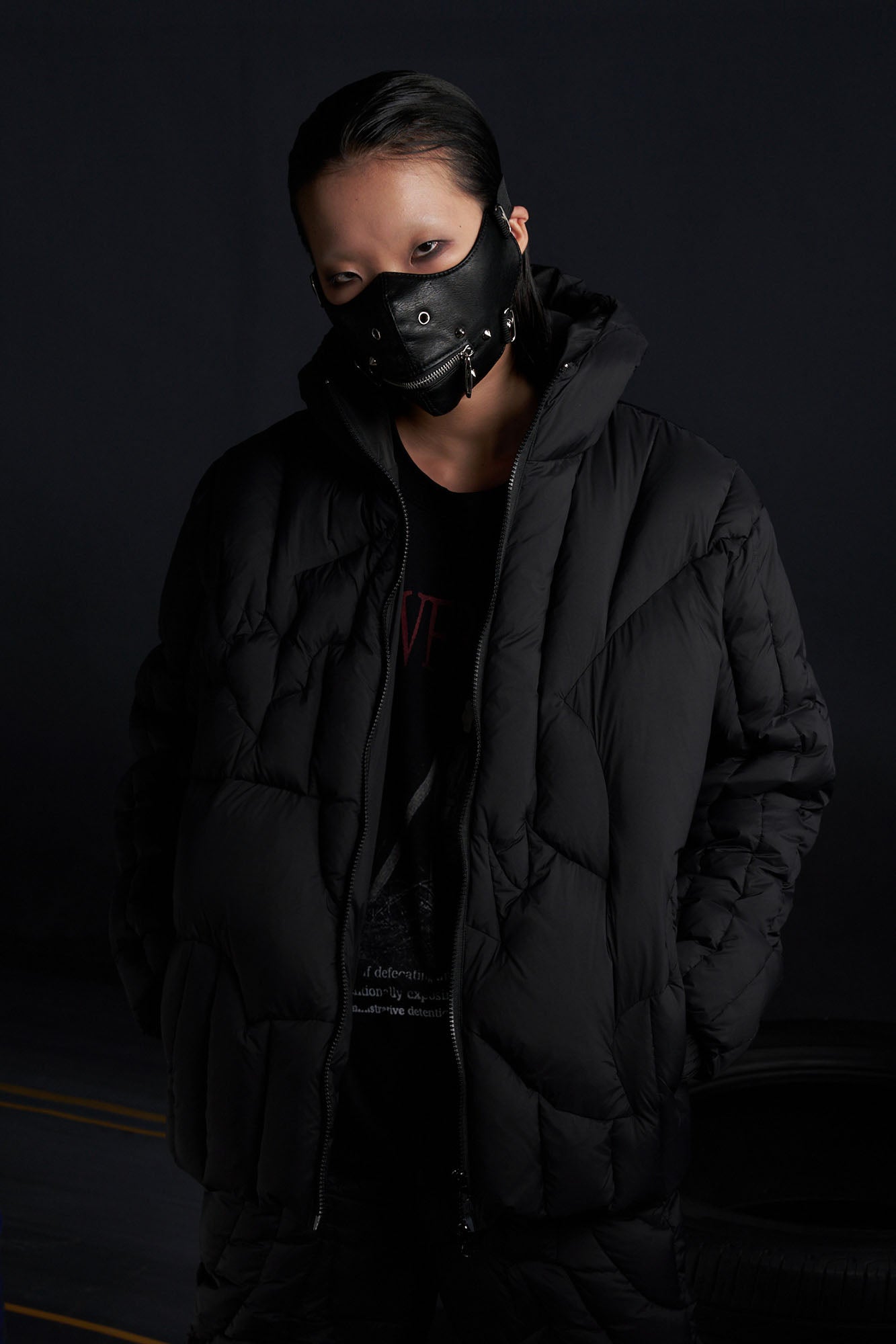 RECOVER ZONE Bat-Quilted Hooded Down Puffer Jacket, premium urban and streetwear designers apparel on PROJECTISR.com, RECOVER ZONE