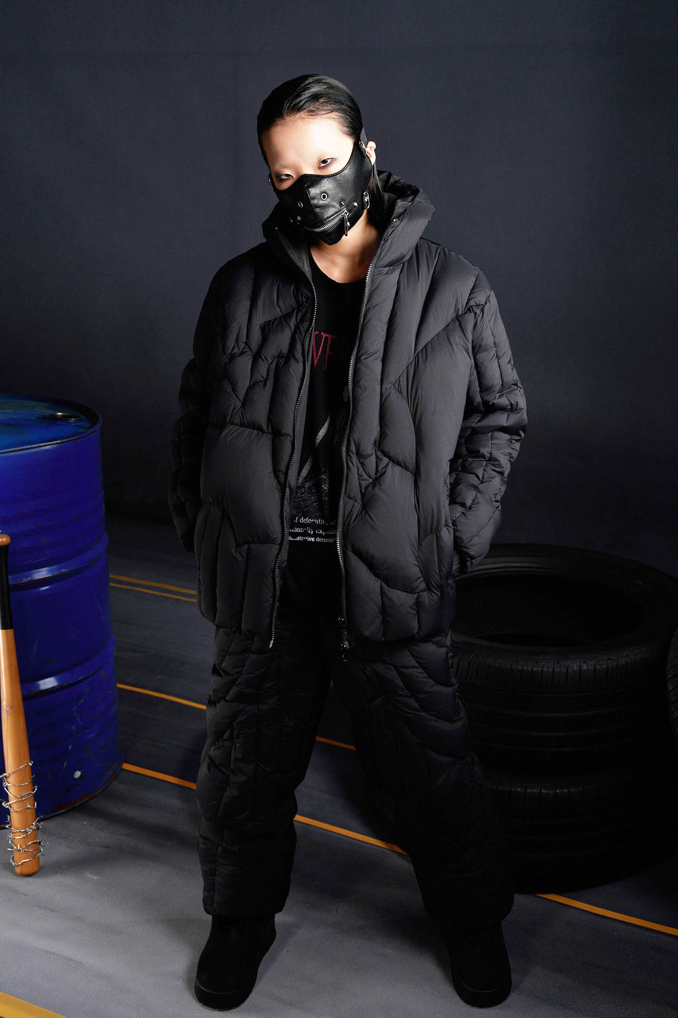 RECOVER ZONE Stitch Quilted Thermal Straight-Leg Pants, premium urban and streetwear designers apparel on PROJECTISR.com, RECOVER ZONE