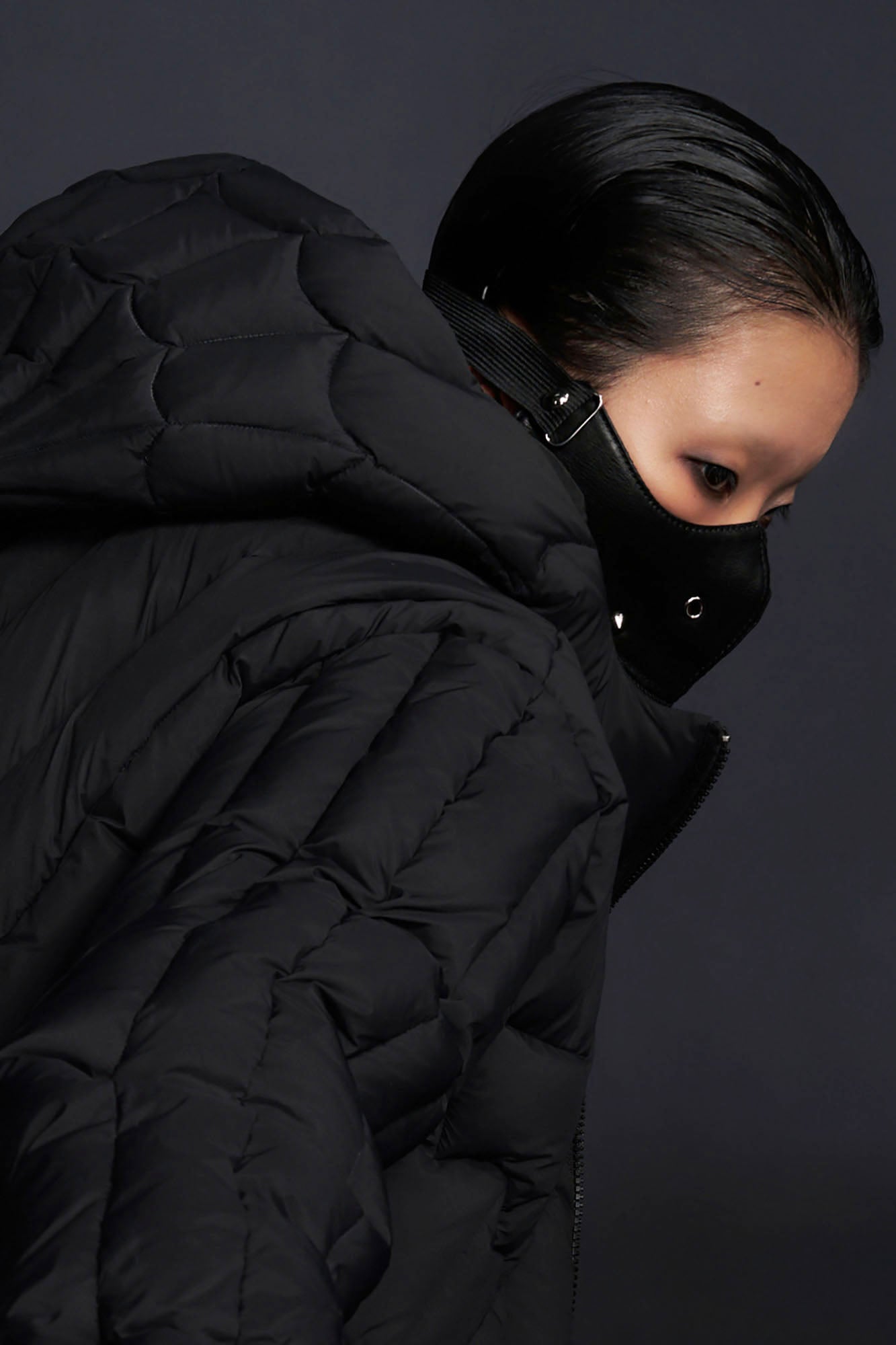 RECOVER ZONE Bat-Quilted Hooded Down Puffer Jacket, premium urban and streetwear designers apparel on PROJECTISR.com, RECOVER ZONE