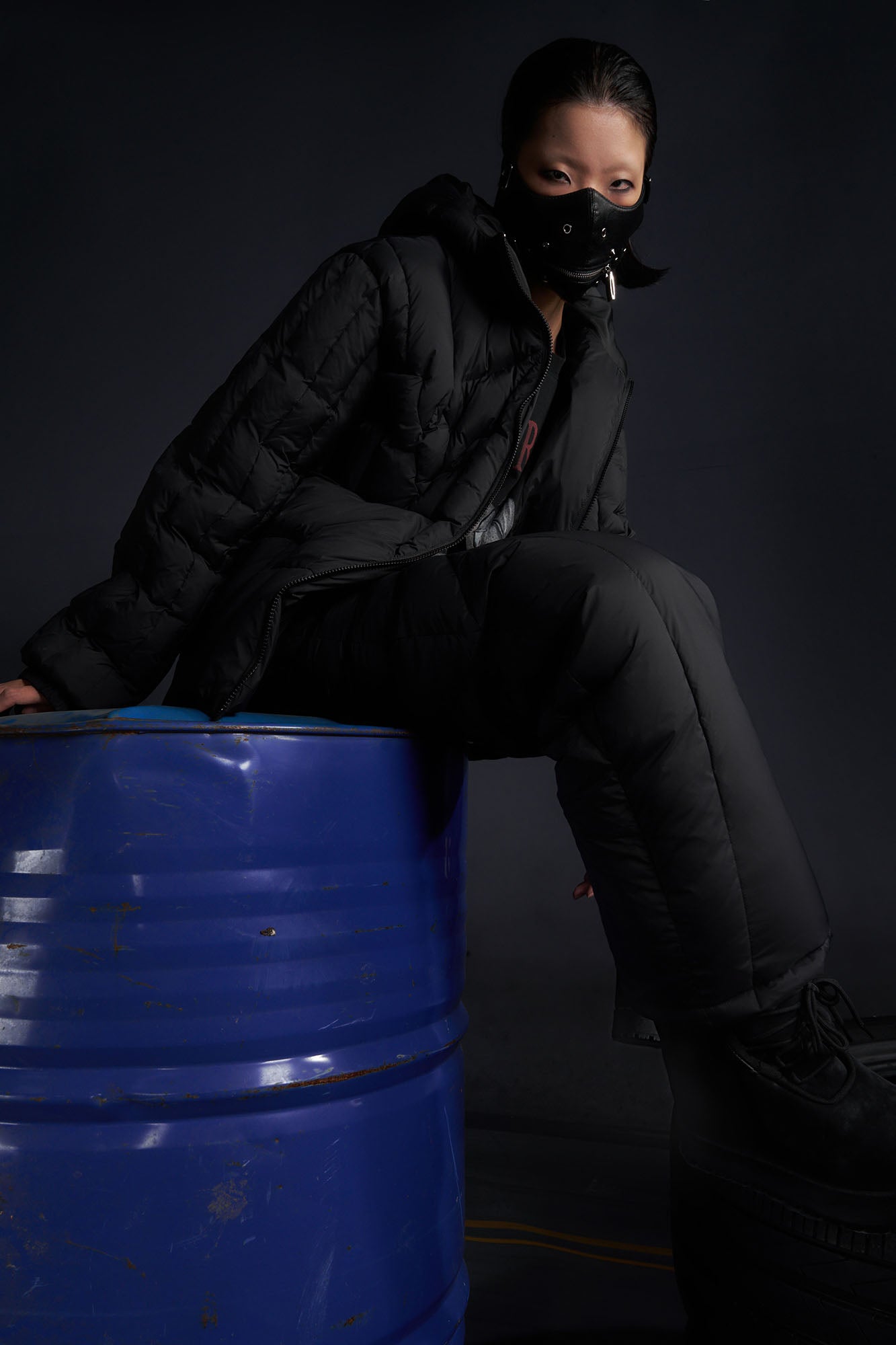 RECOVER ZONE Bat-Quilted Hooded Down Puffer Jacket, premium urban and streetwear designers apparel on PROJECTISR.com, RECOVER ZONE