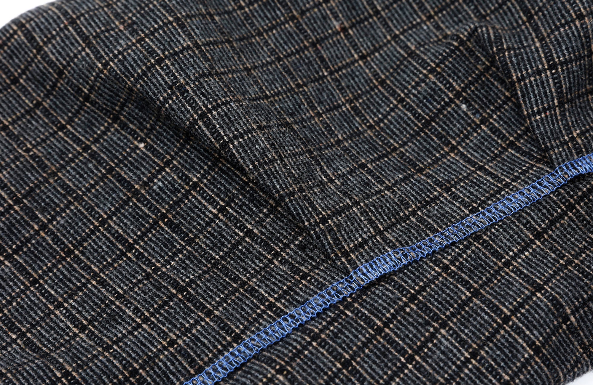 ROARINGWILD A ARCH Plaid Paneled Half-Zip Hooded Jacket