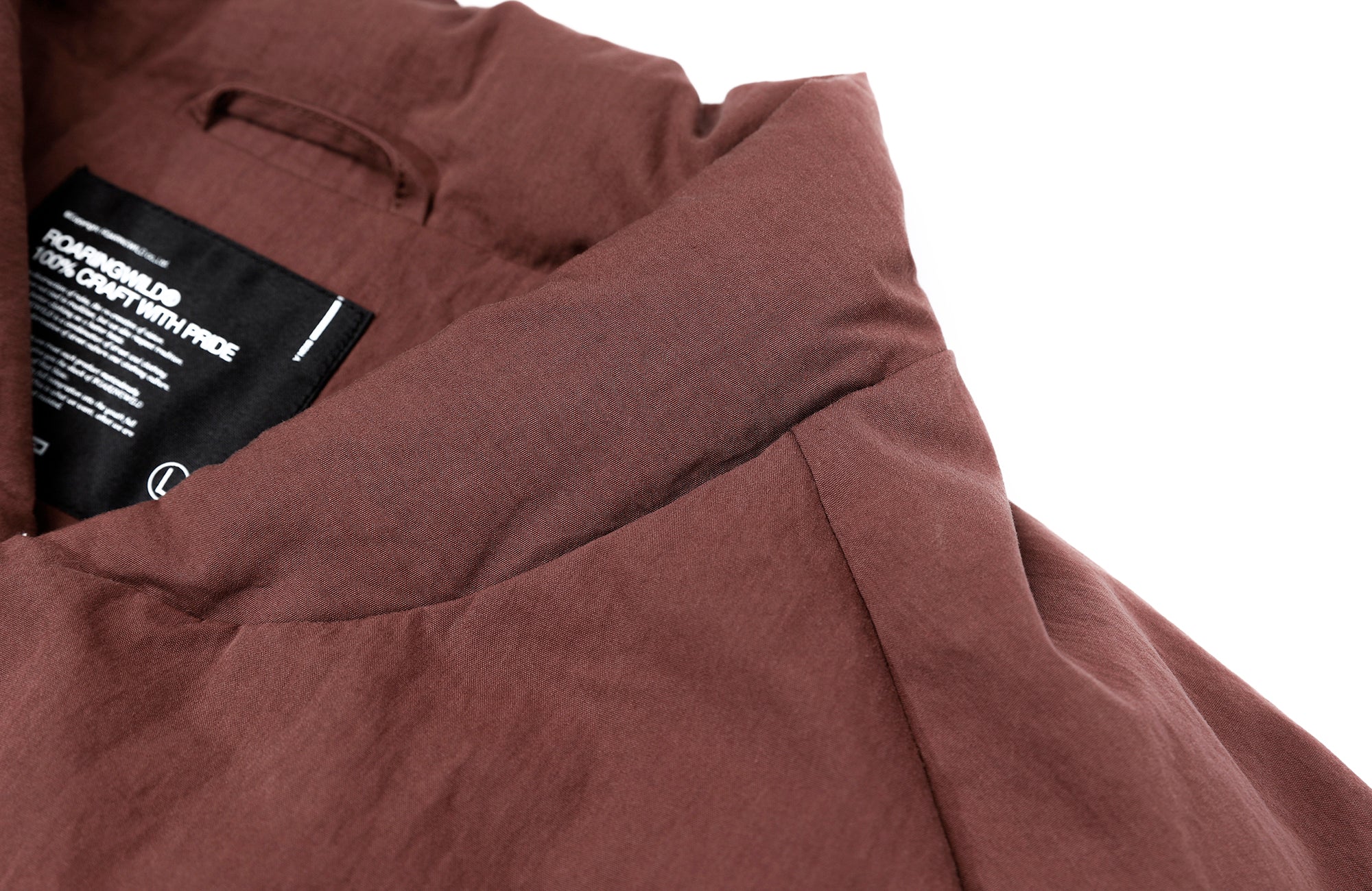 ROARINGWILD A ARCH Minimal Hidden Snap Puffer Jacket