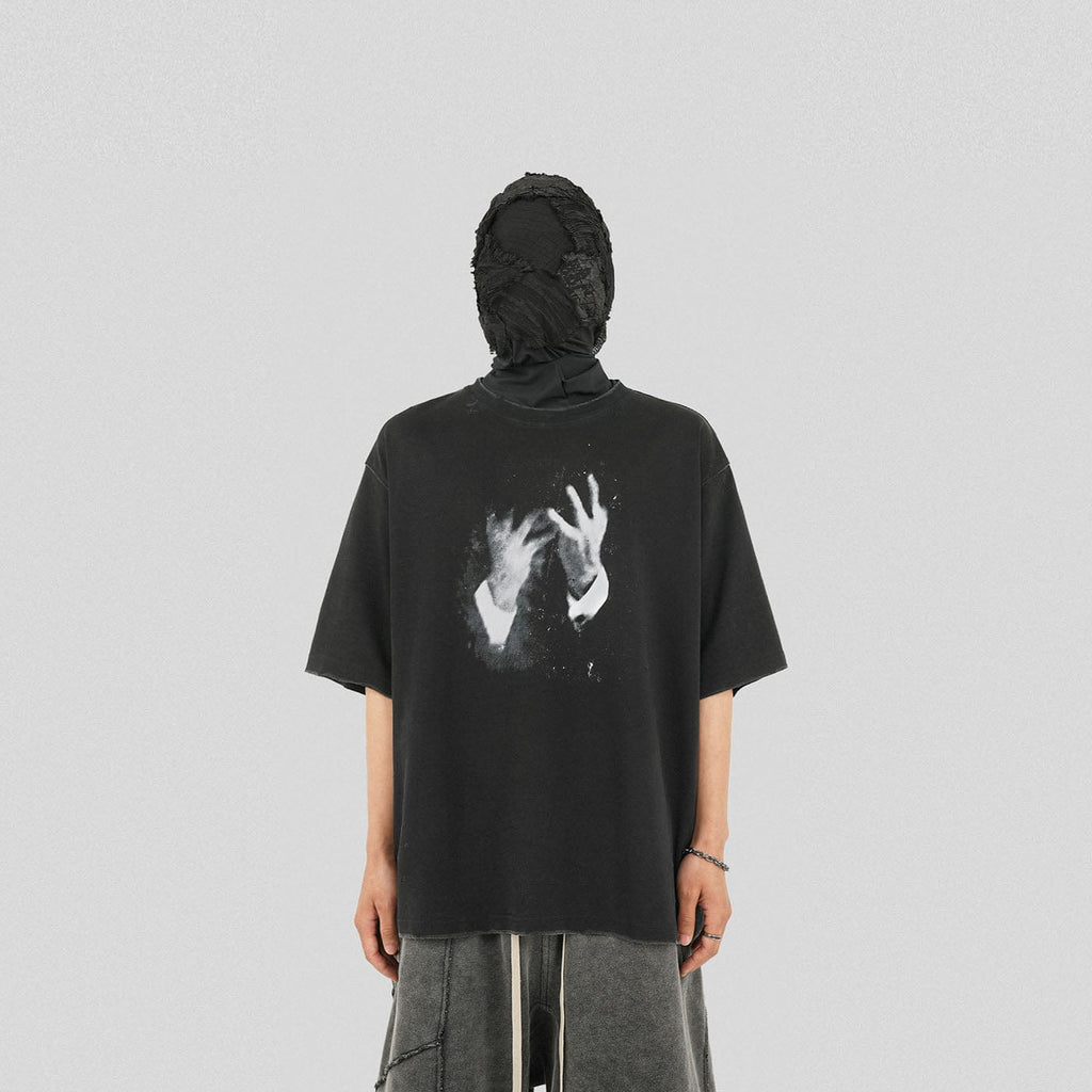 UNDERWATER Grieving Hands T-Shirt, premium urban and streetwear designers apparel on PROJECTISR.com, UNDERWATER