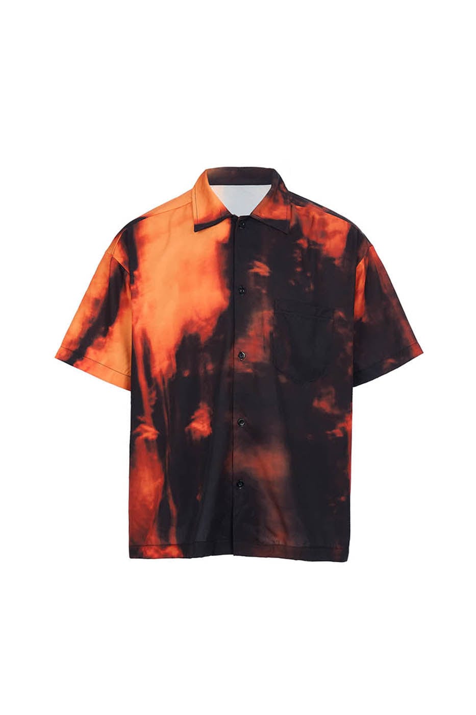 STEEPC Flame Full-Print Half Shirt, premium urban and streetwear designers apparel on PROJECTISR.com, STEEPC