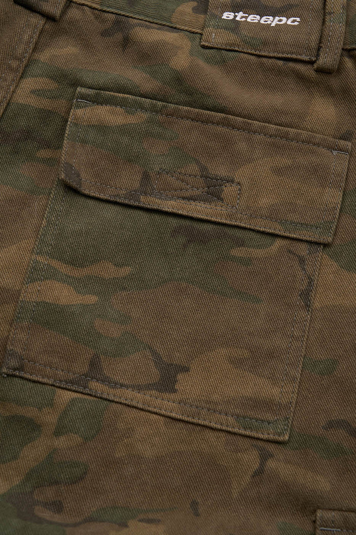 STEEPC Camo Big-Pocket Cropped Shorts | PROJECTISR US