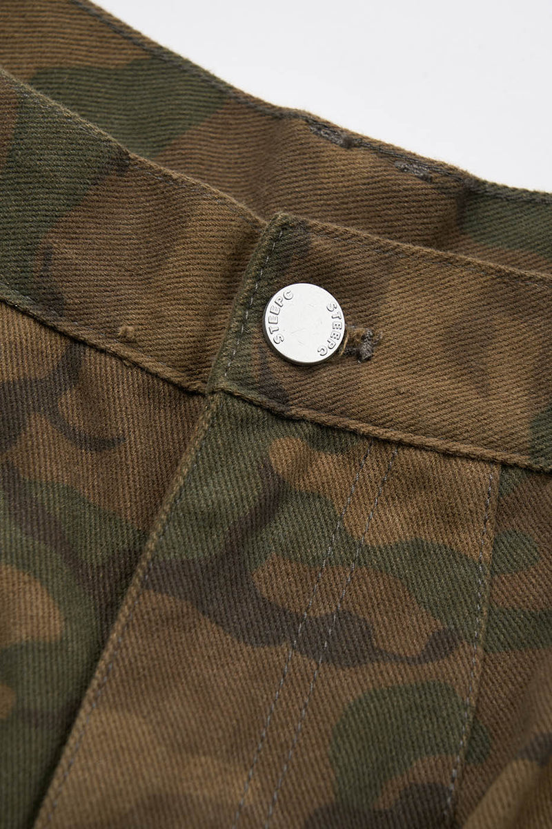 STEEPC Camo Big-Pocket Cropped Shorts | PROJECTISR US