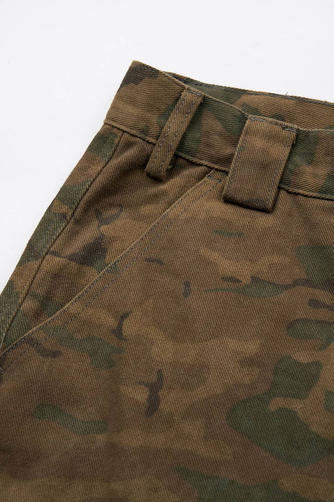 STEEPC Camo Big-Pocket Cropped Shorts, premium urban and streetwear designers apparel on PROJECTISR.com, STEEPC