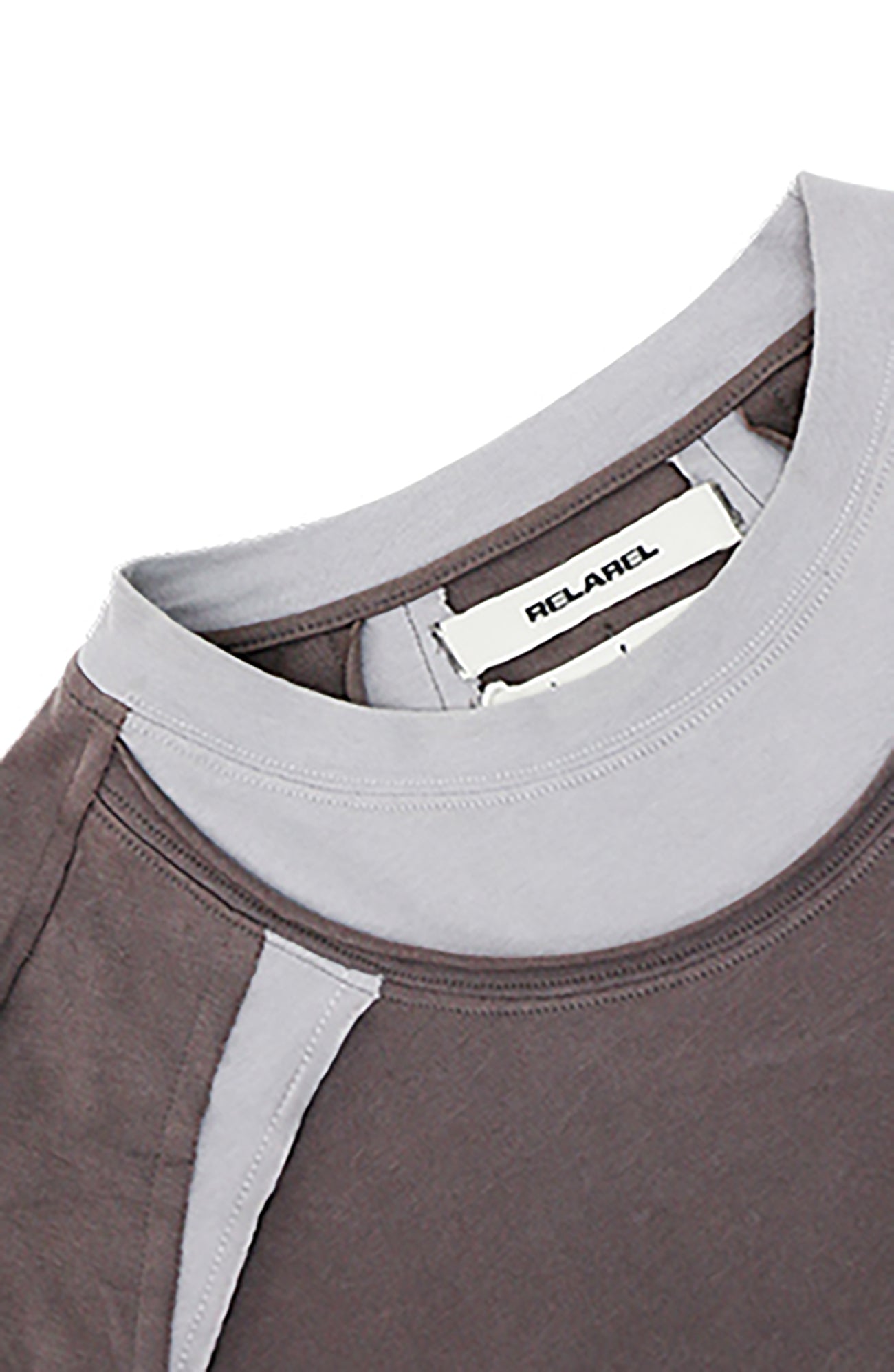 RELABEL Deconstructed Multi-Collar Long-Sleeve Tee