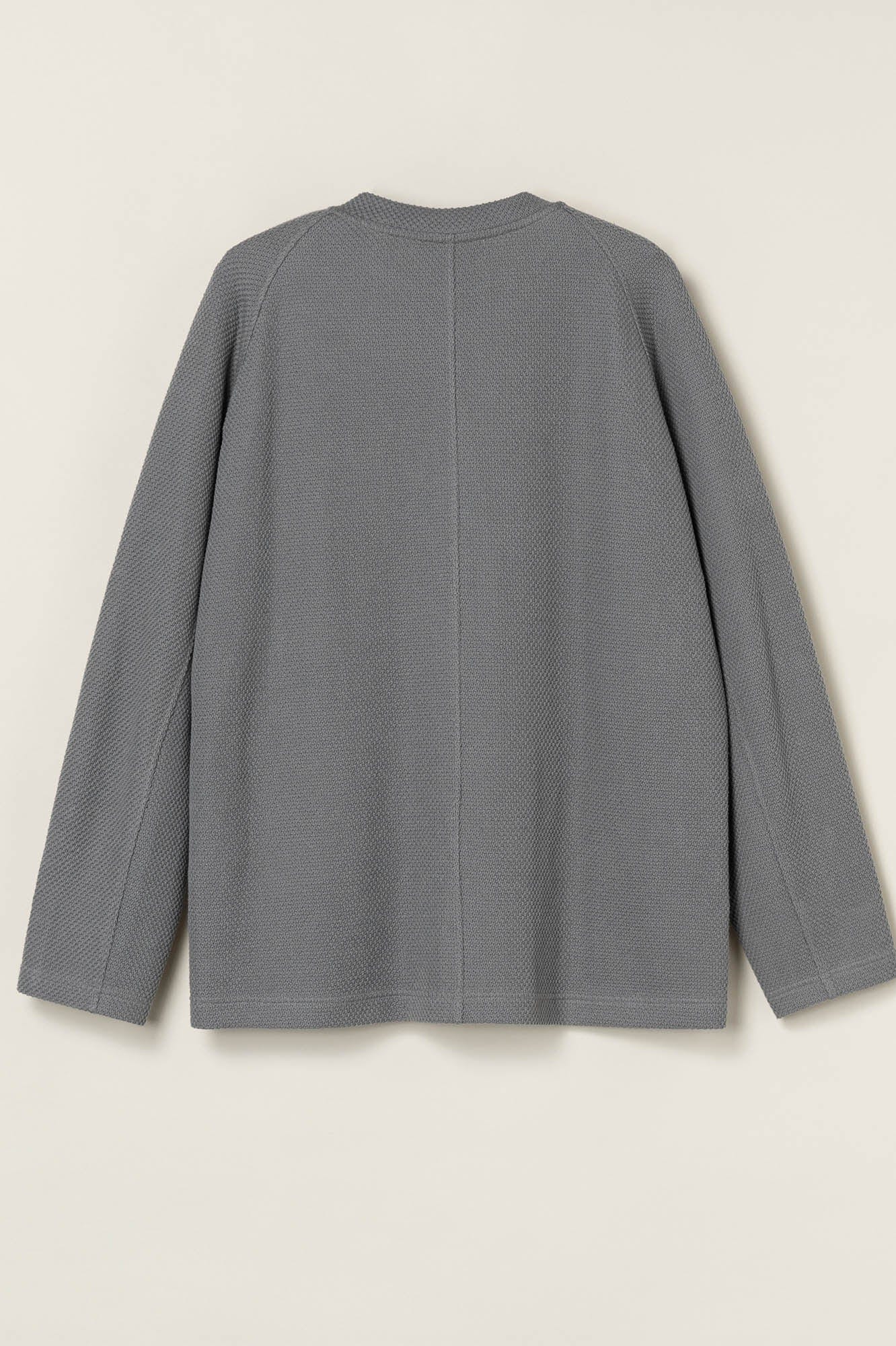 OPICLOTH Essential Spliced Textured Sweatshirt