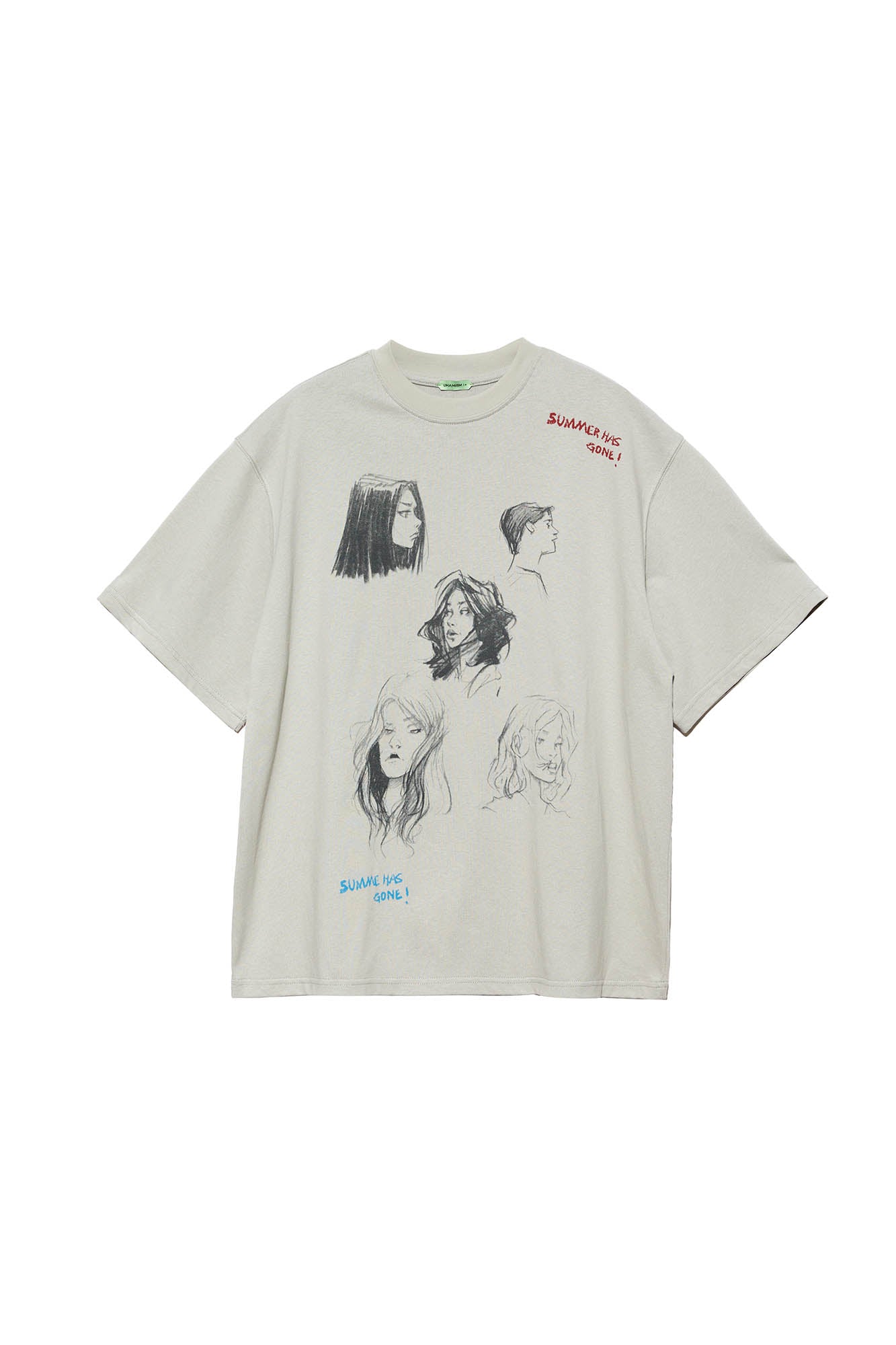 UMAMIISM Sketch Faces Graphic T-Shirt