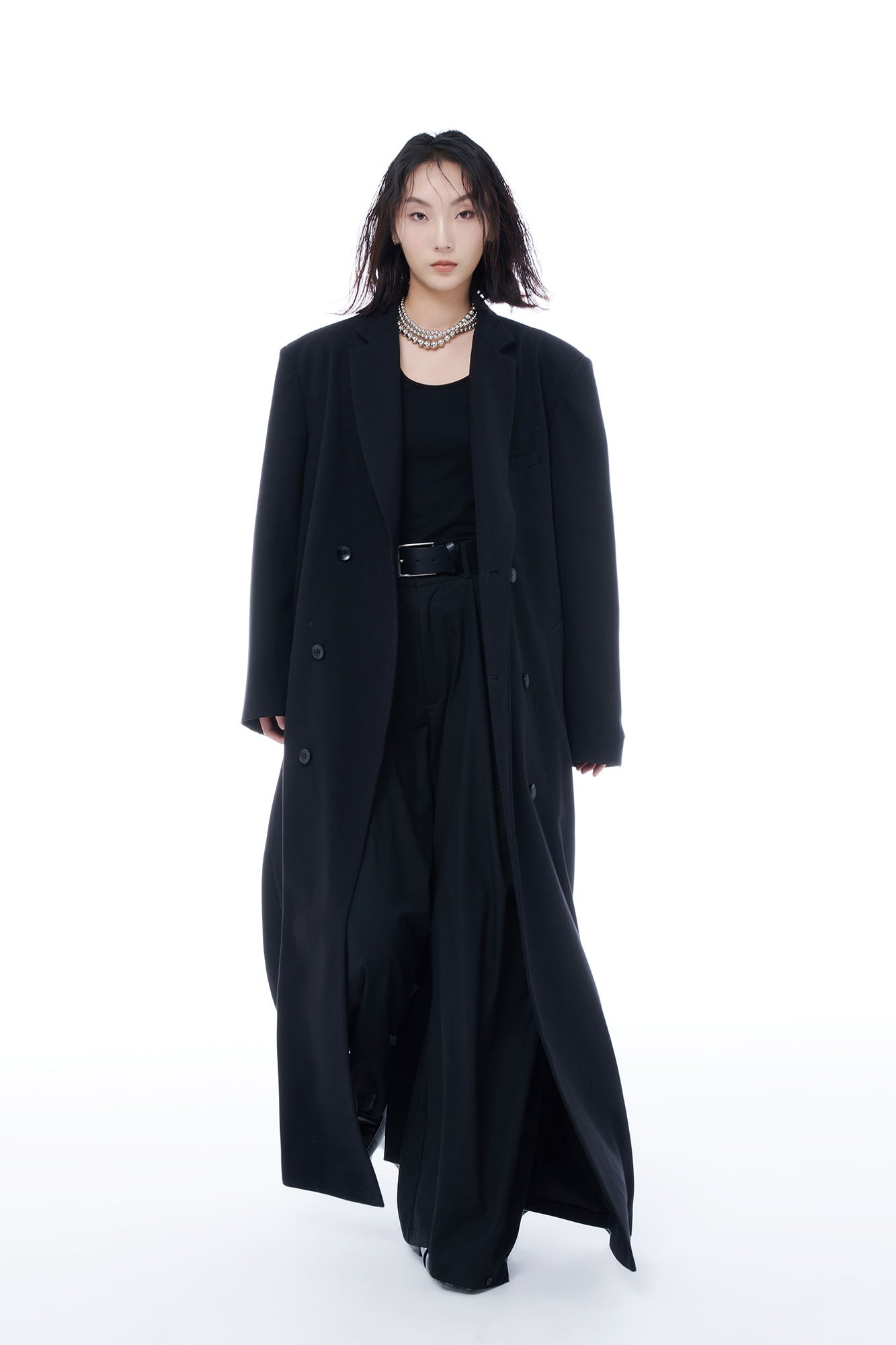 TUIMU Double-Breasted Maxi Trench Coat, premium urban and streetwear designers apparel on PROJECTISR.com, TUIMU