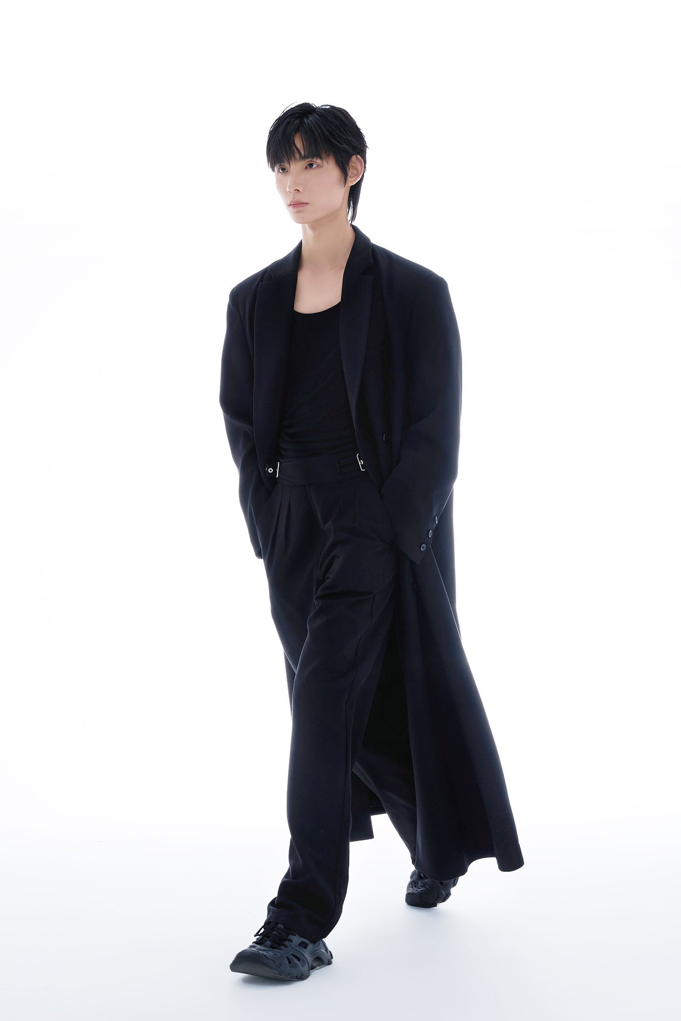 TUIMU Double-Breasted Maxi Trench Coat, premium urban and streetwear designers apparel on PROJECTISR.com, TUIMU
