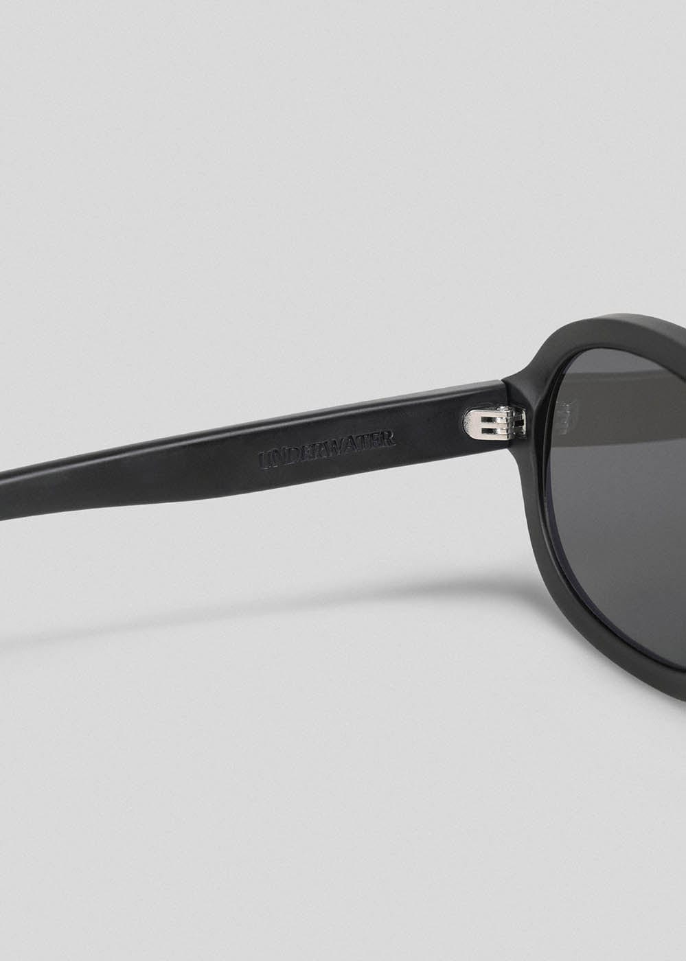 UNDERWATER Matte Black Oval Sunglasses, premium urban and streetwear designers apparel on PROJECTISR.com, UNDERWATER