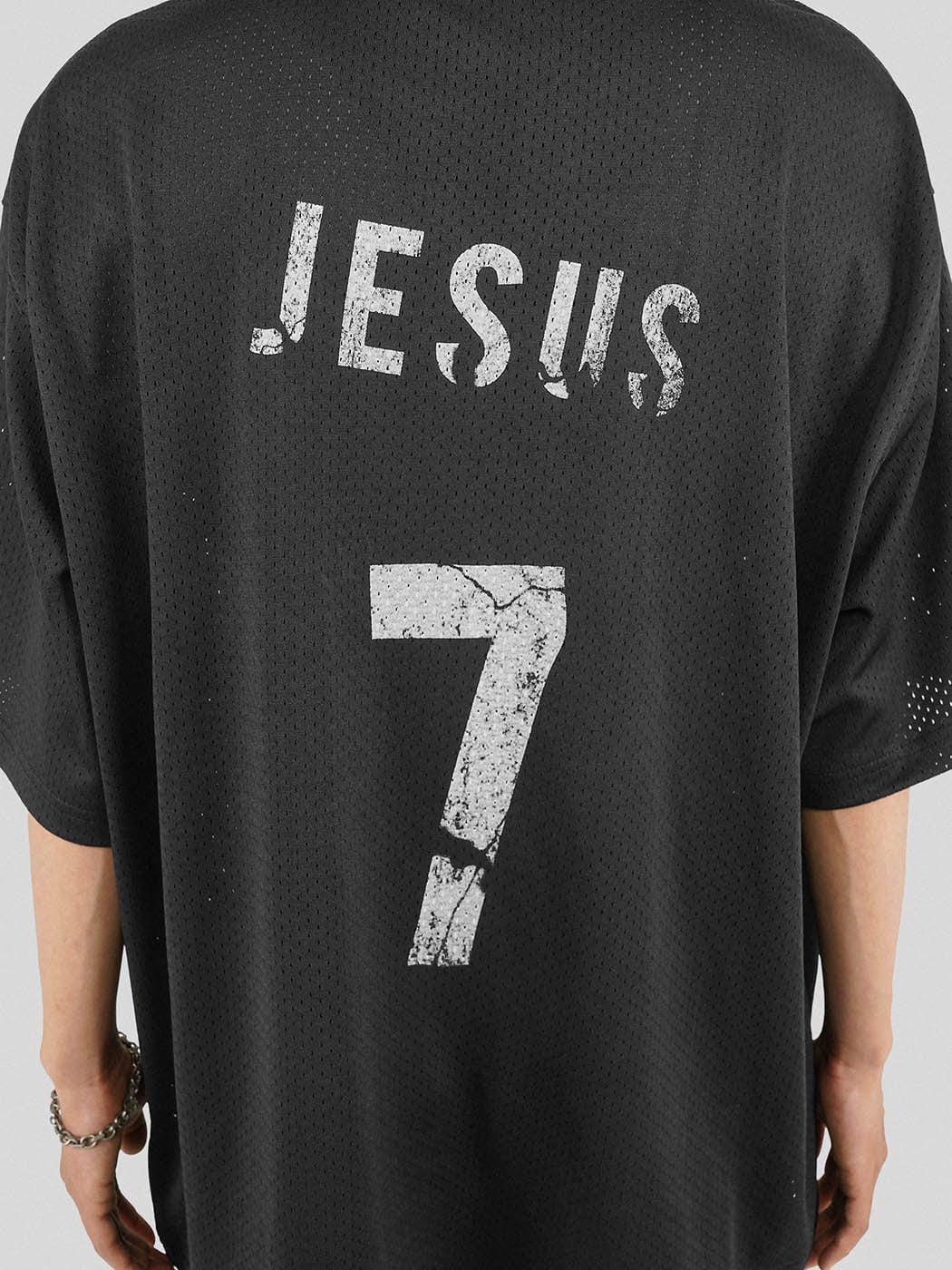 UNDERWATER No.7 Jesus Mottled Print Jersey, premium urban and streetwear designers apparel on PROJECTISR.com, UNDERWATER