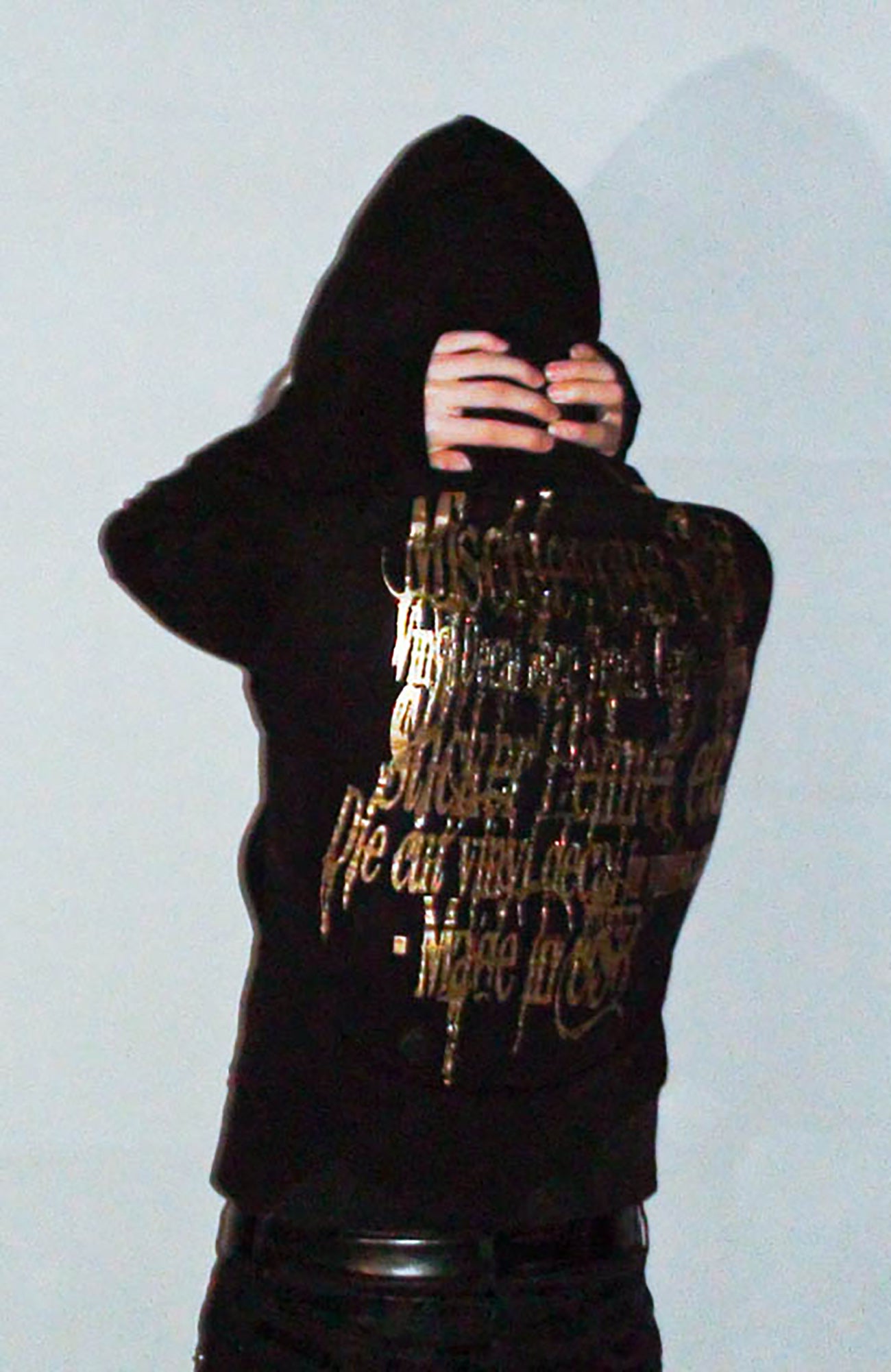 PCCVISION Foil Graphic Slim Zip-Up Hoodie