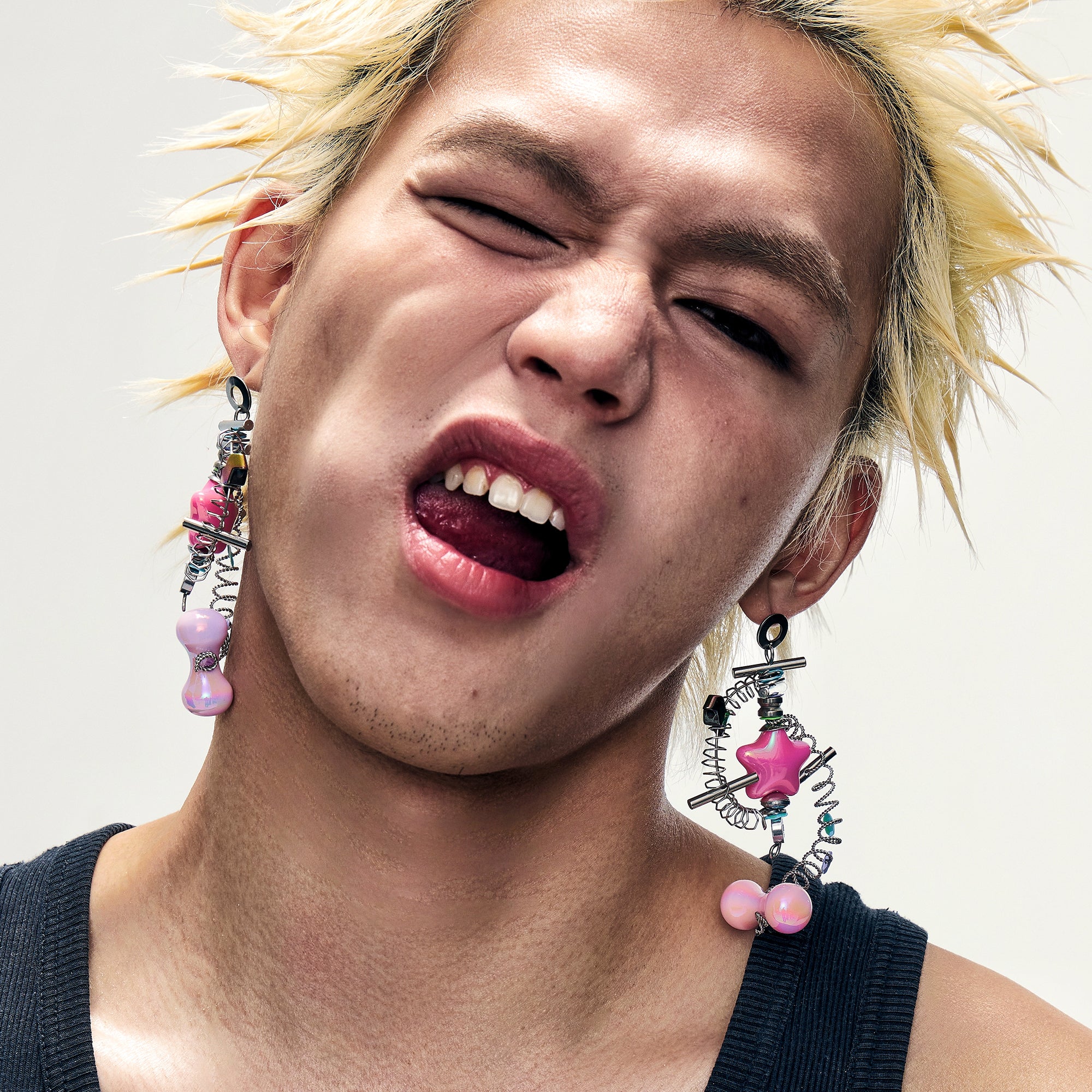 ILLUSORY Industrial Candy Coil Earring, premium urban and streetwear designers apparel on PROJECTISR.com, ILLUSORY