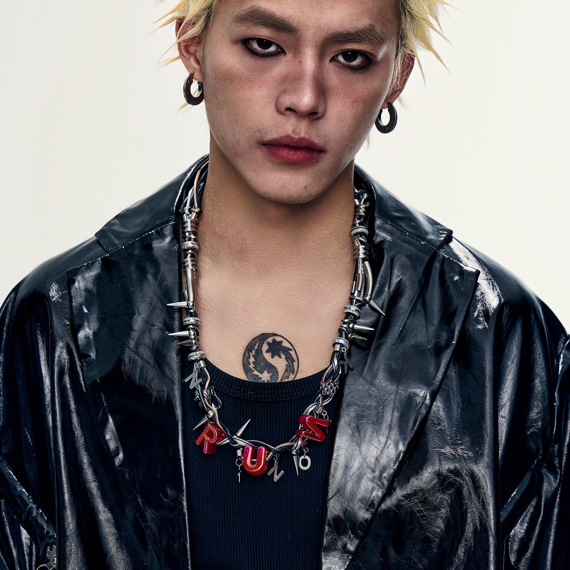 ILLUSORY Custom Letter Spiked Chain, premium urban and streetwear designers apparel on PROJECTISR.com, ILLUSORY