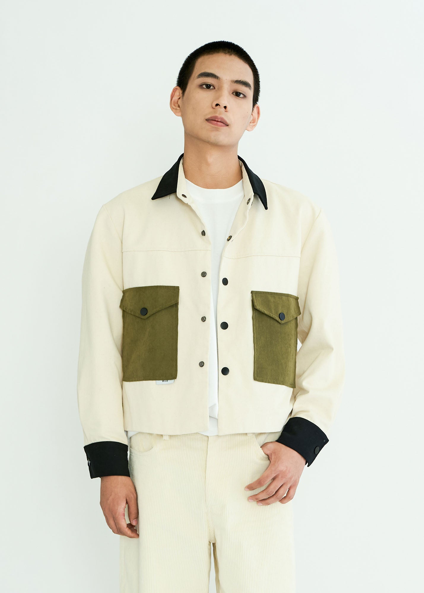 WIID Contrast Utility Pocket Barn Jacket, premium urban and streetwear designers apparel on PROJECTISR.com, WIID
