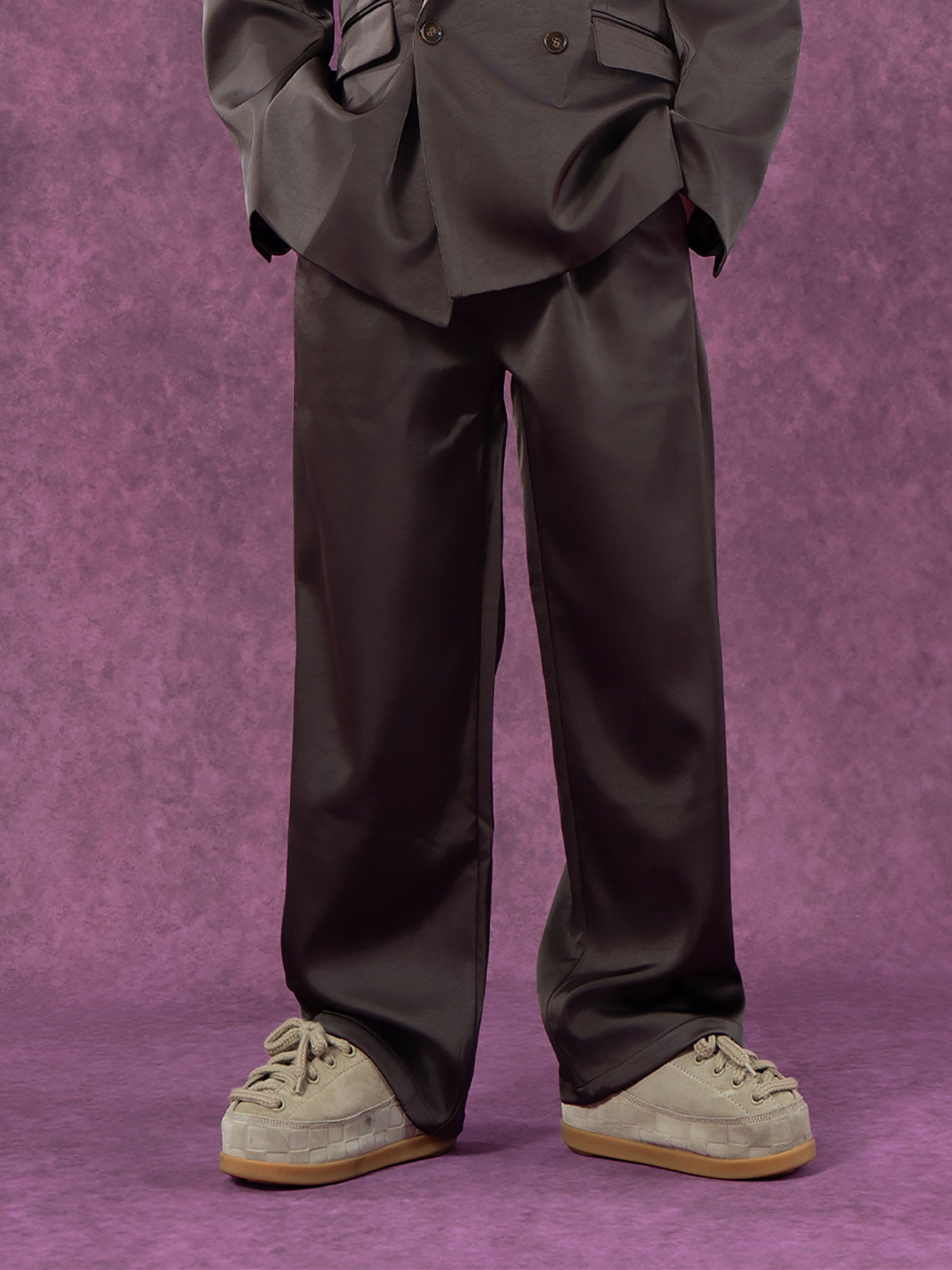 CLP Satin Straight-Leg Pants, premium urban and streetwear designers apparel on PROJECTISR.com, CLP