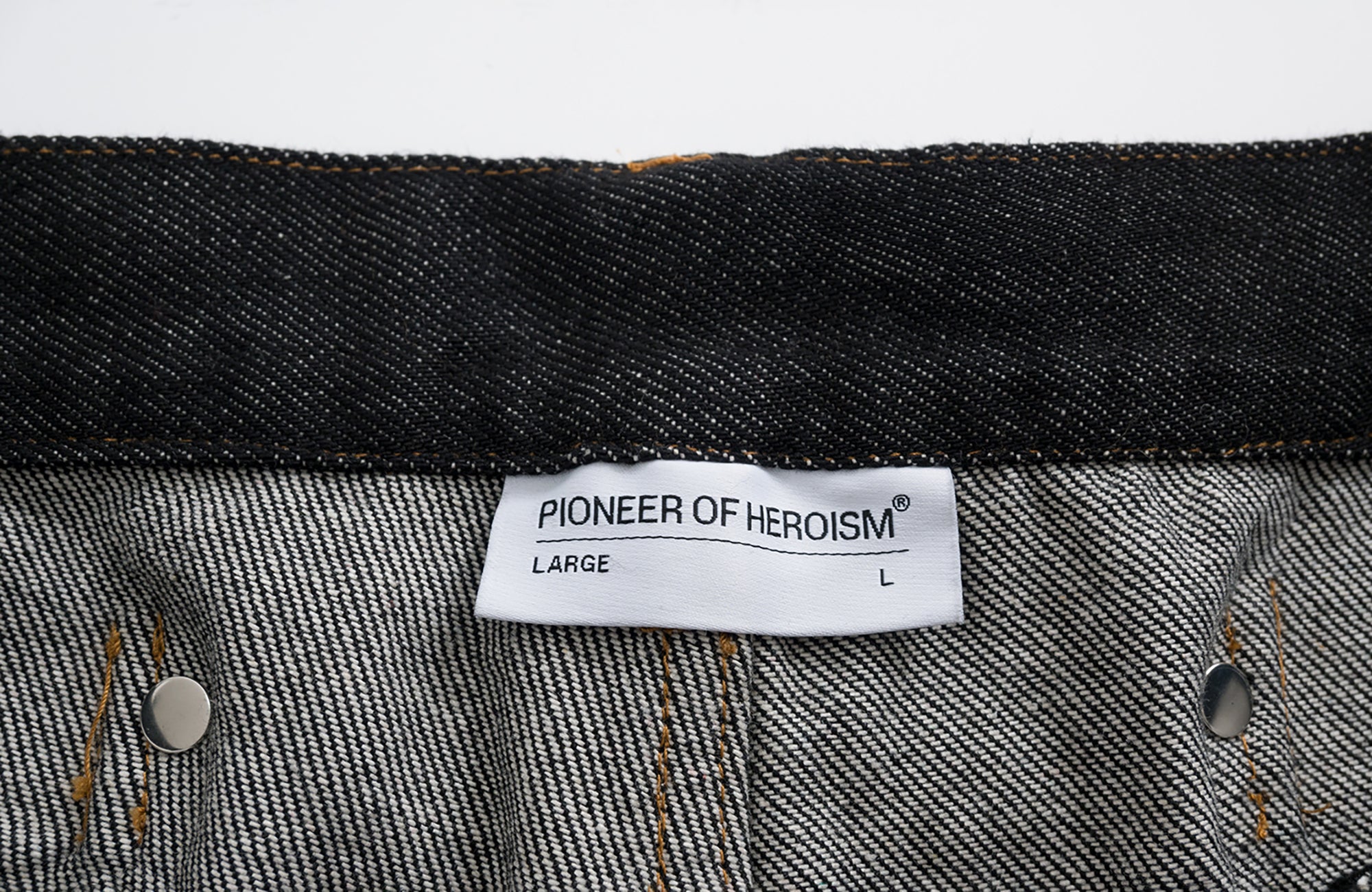 SADSOUP Contrast Stitch Wide-Leg Jeans