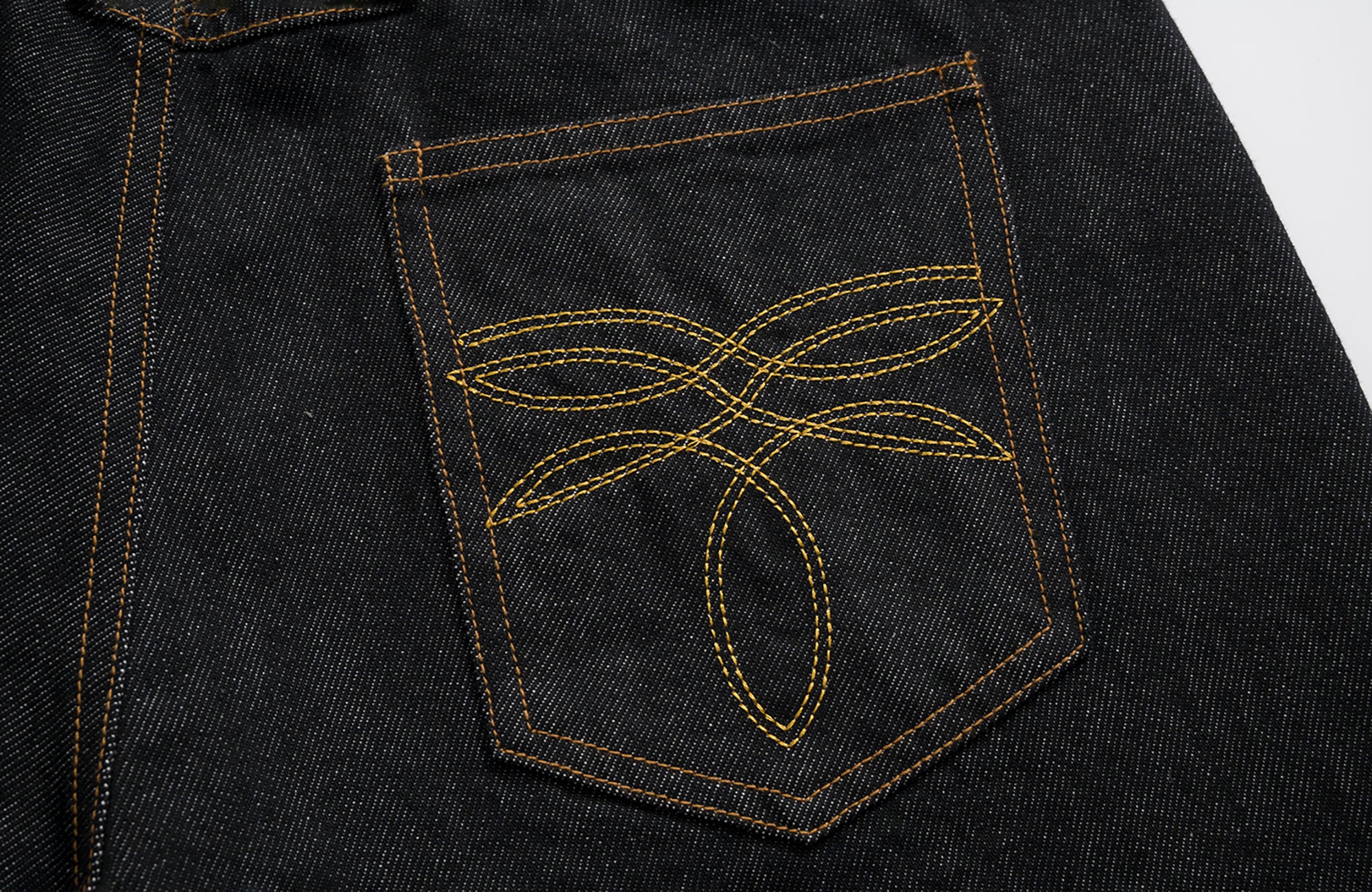 SADSOUP Contrast Stitch Wide-Leg Jeans