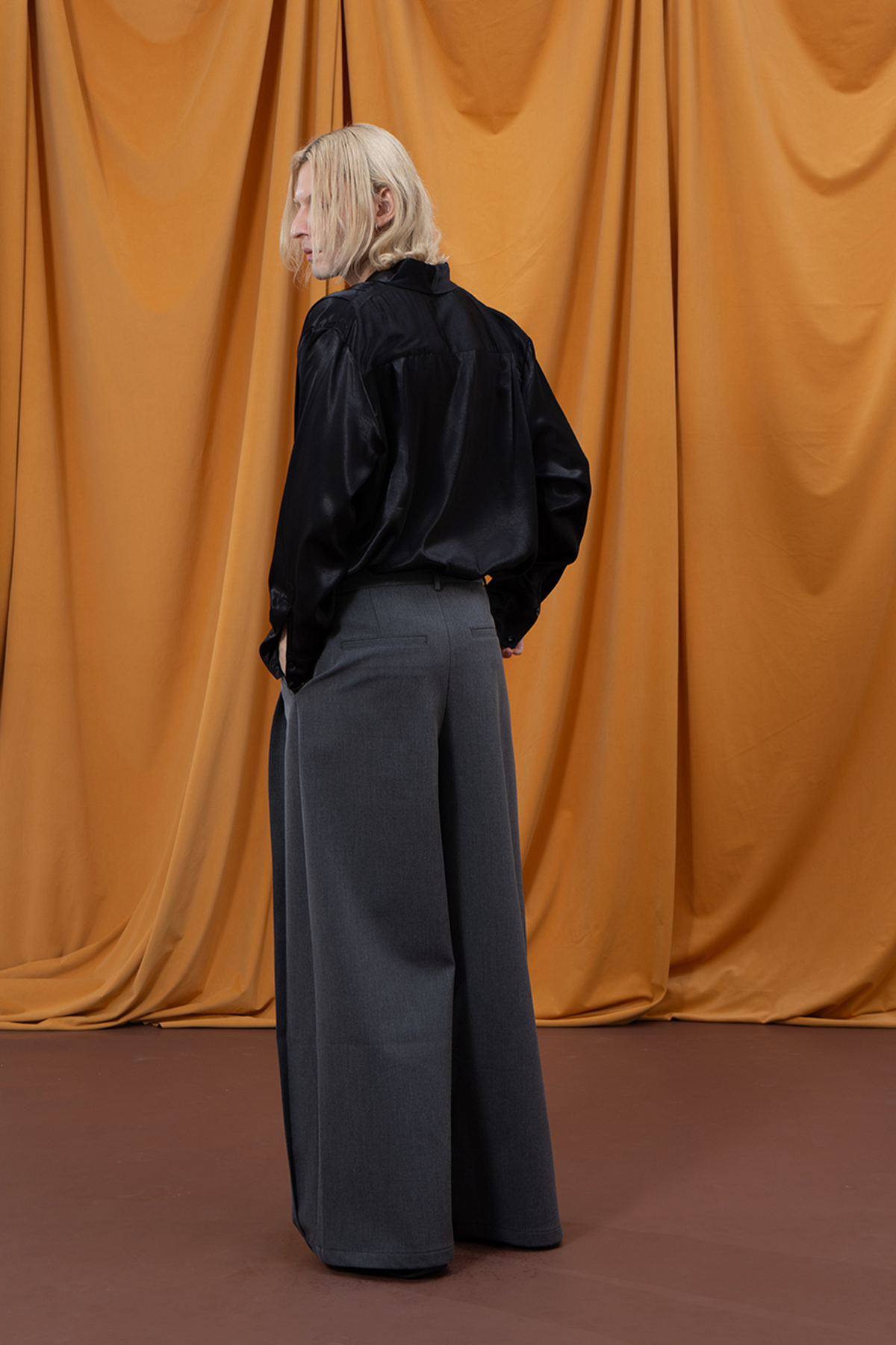 CLP Pleated Retro Wide-Leg Trousers