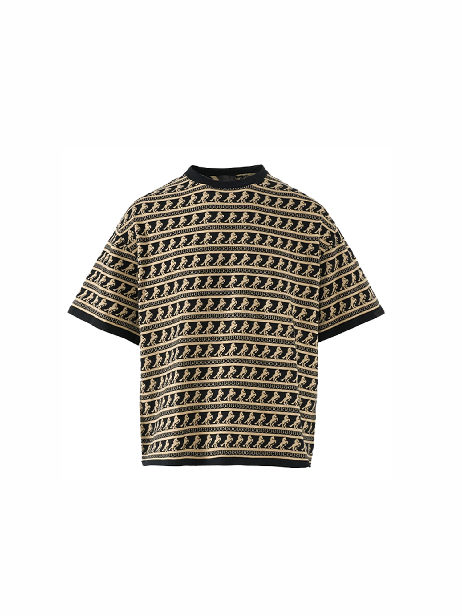 PMW Horse Jacquard Knitted T Shirt, premium urban and streetwear designers apparel on PROJECTISR.com, PMW