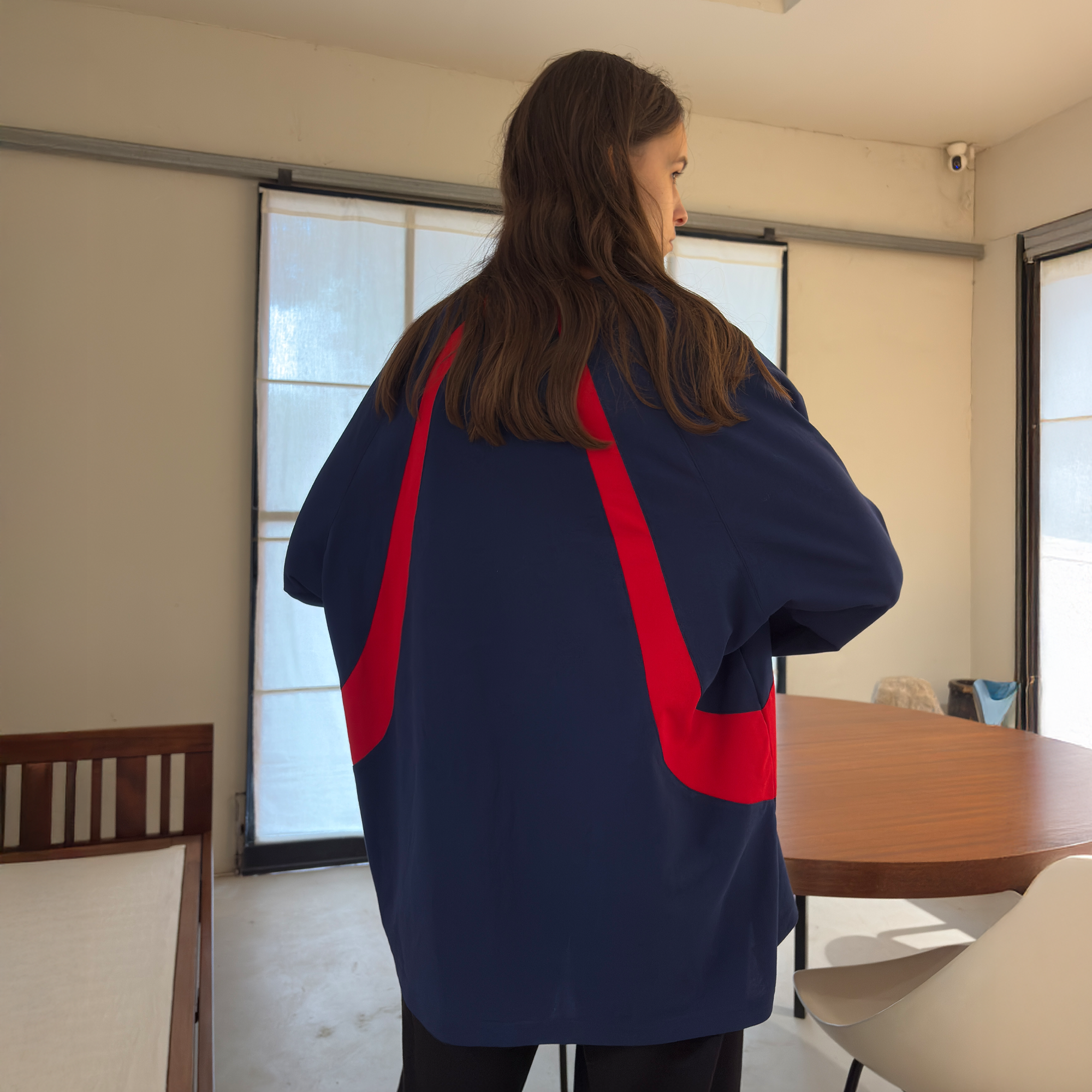 MIICHOUS Contrast Raglan Graphic Long-Sleeve Tee