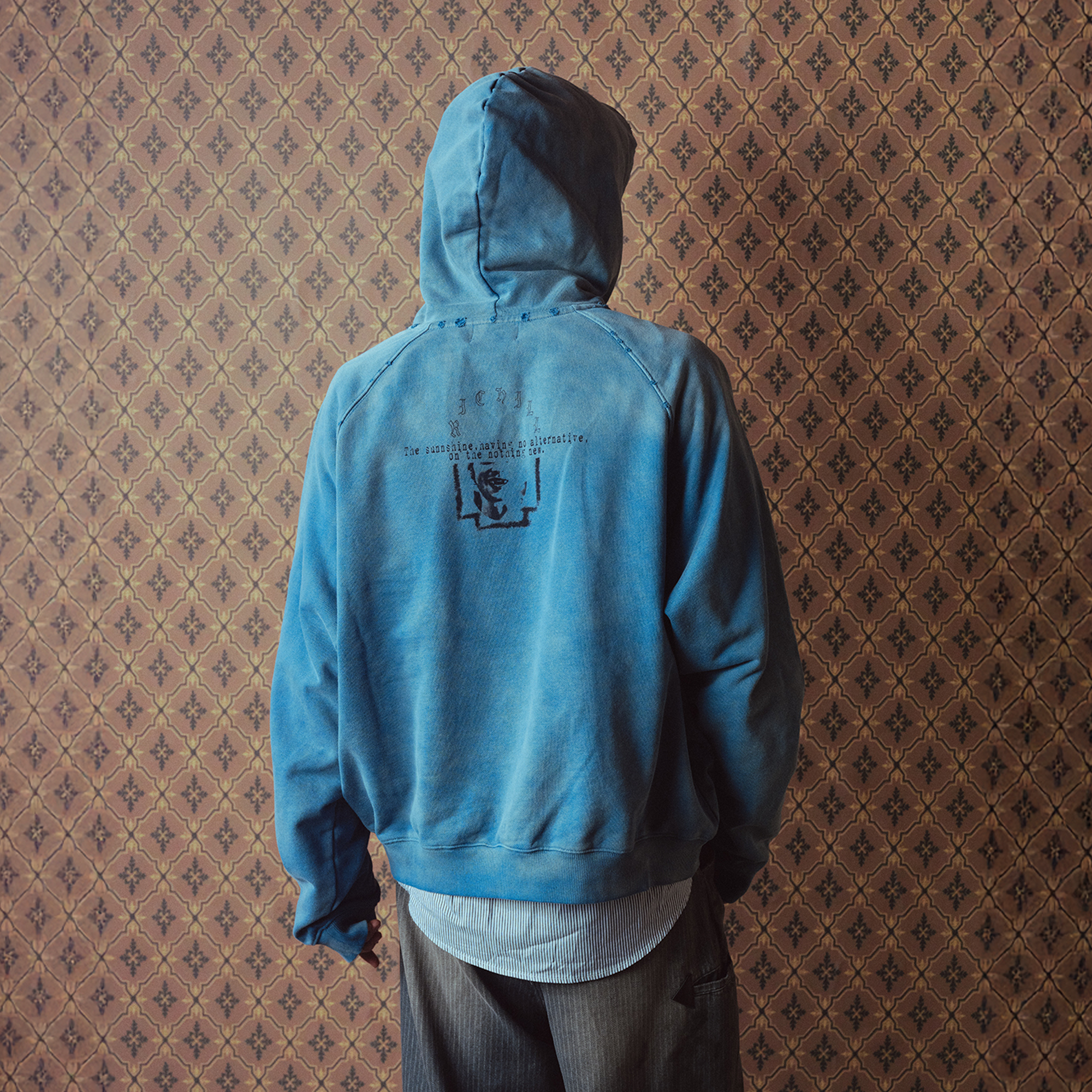 RICHILL Washed Vampire Graphic Hoodie