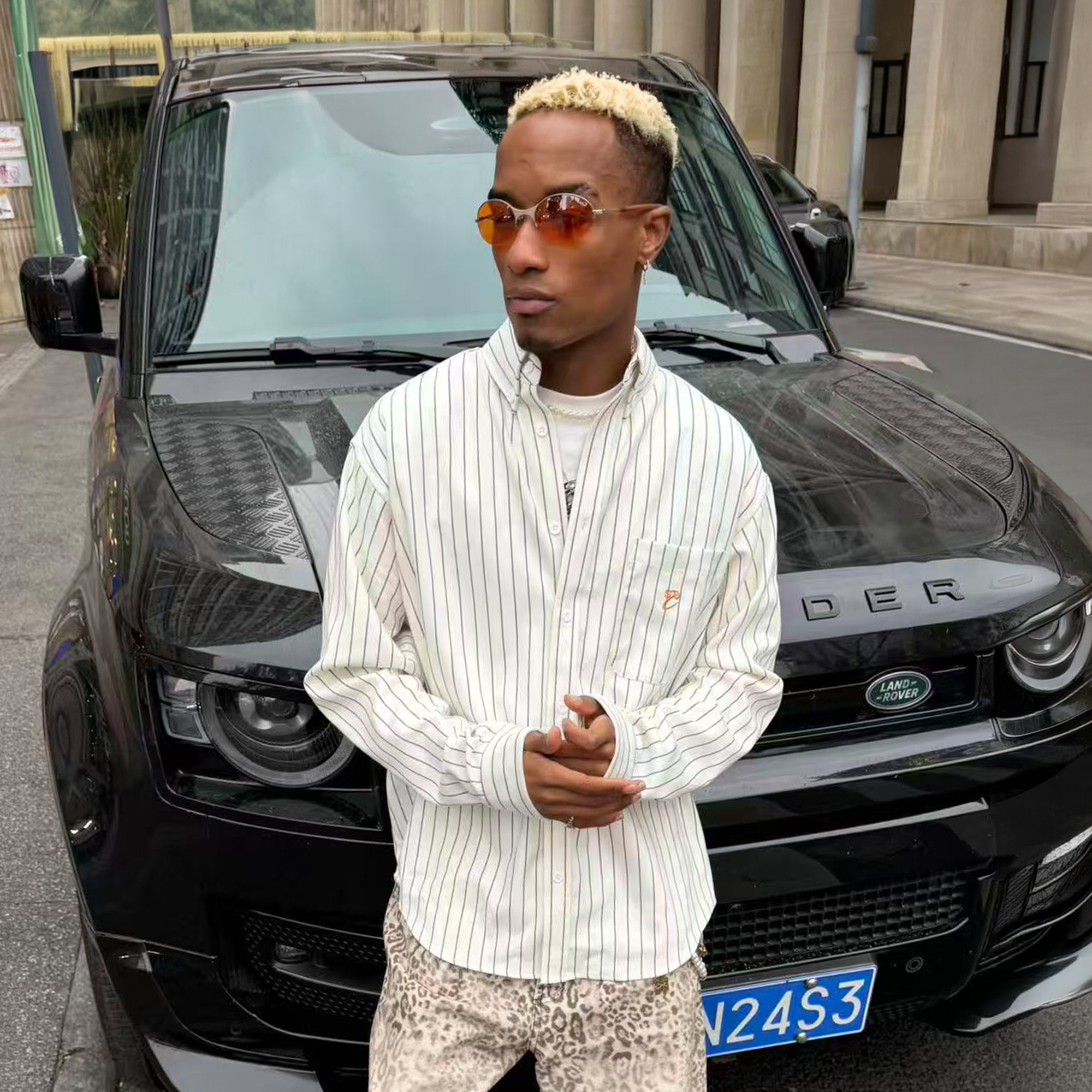 STEEPC Striped Oversized Shirt, premium urban and streetwear designers apparel on PROJECTISR.com, STEEPC