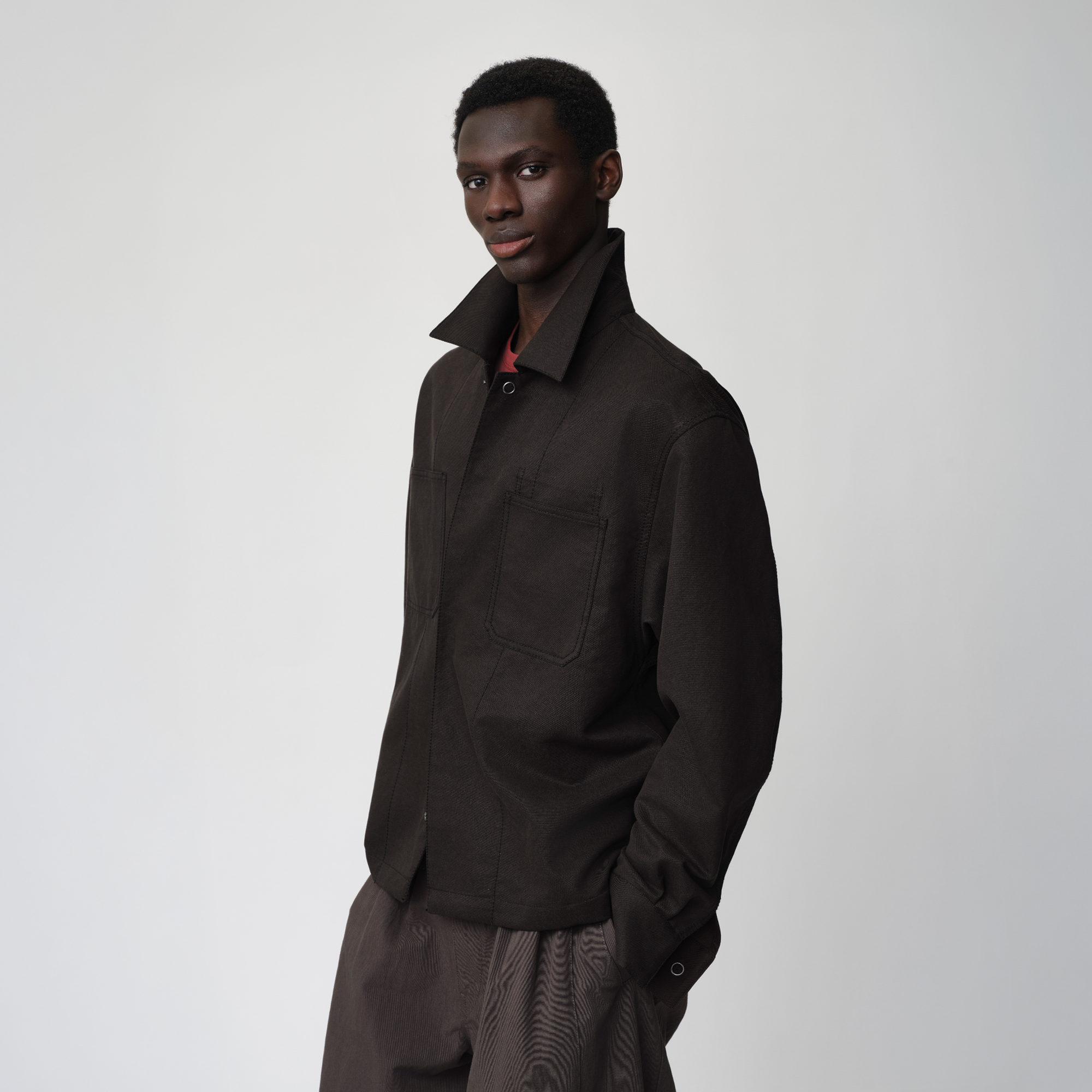OPICLOTH Cotton-Blend Patch-Pocket Jacket, premium urban and streetwear designers apparel on PROJECTISR.com, OPICLOTH