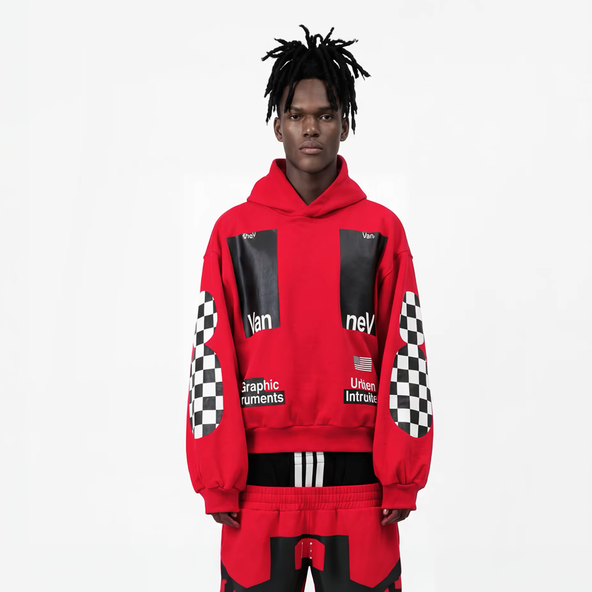 VANGUARDIA Racing Graphic Oversized Hoodie