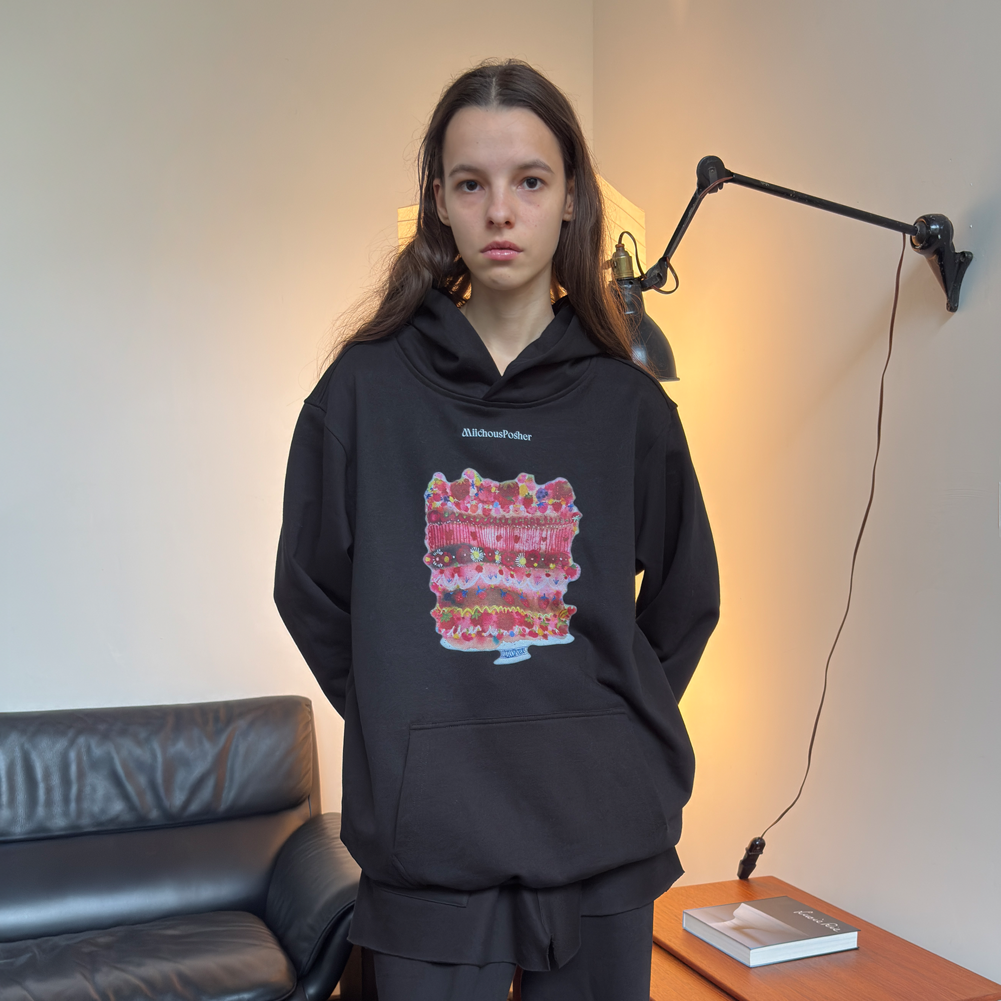 MIICHOUS Cake Graphic Oversized Hoodie