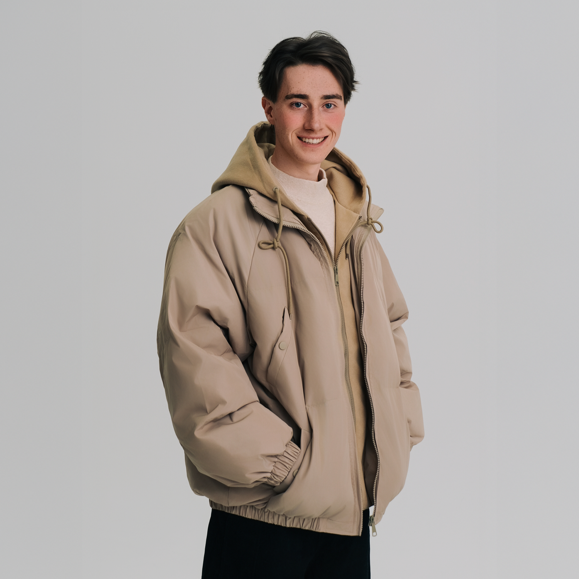 WIID Essential faux layered Hooded Puffer Jacket WIID Essential faux layered Hooded Puffer Jacket