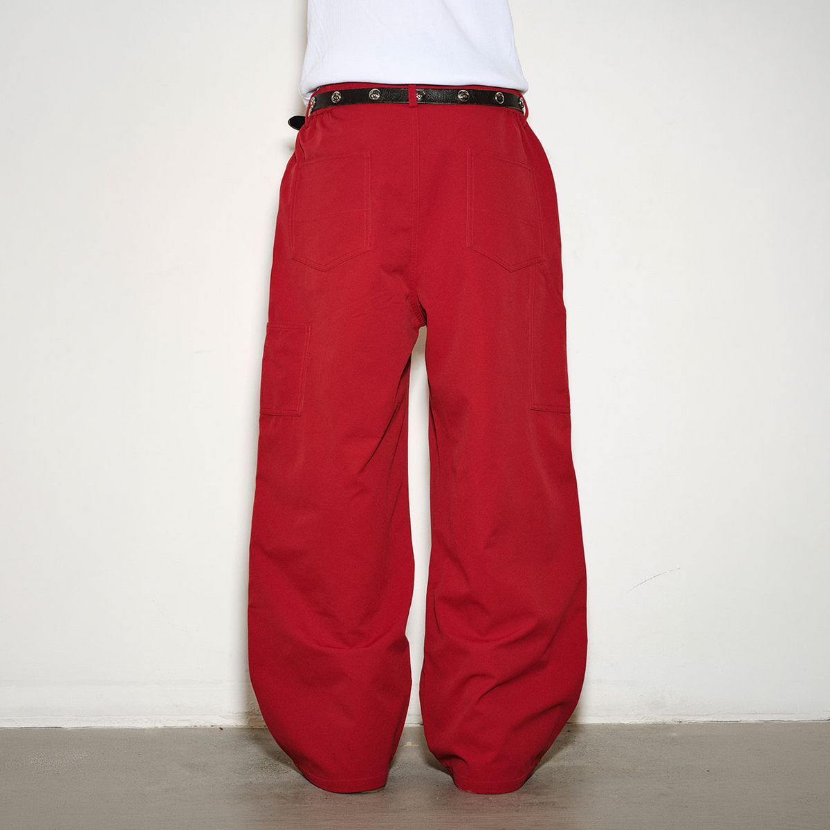 NOVACAM Retro Embroidered Wide-Leg Cargo Pants