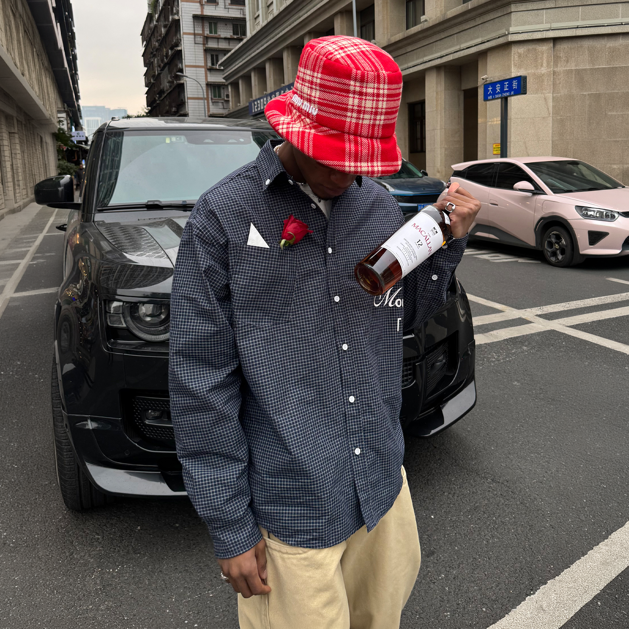 STEEPC Slogan Graphic Check Overshirt, premium urban and streetwear designers apparel on PROJECTISR.com, STEEPC